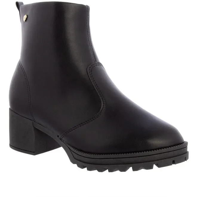 Ankle Boot Infantil Molekinha Meia Pata Tratorada Preto