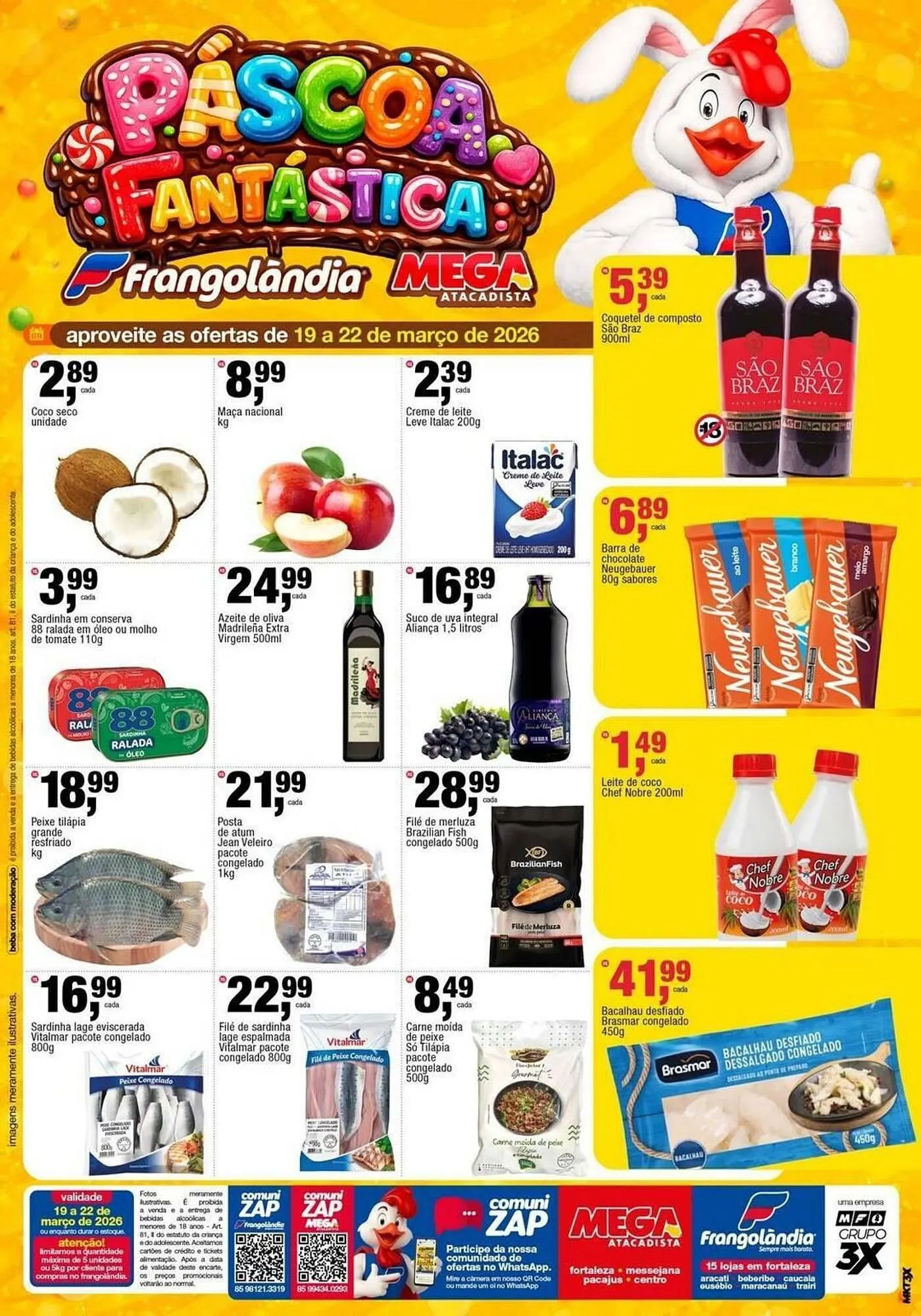 Encarte de Encarte Frangolândia 19 de março até 22 de março 2026 - Pagina 1