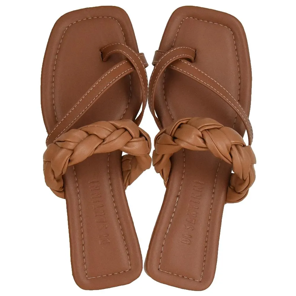 RASTEIRA TIRAS CRUZADAS TRANÇA DI SANTINNI 126.701