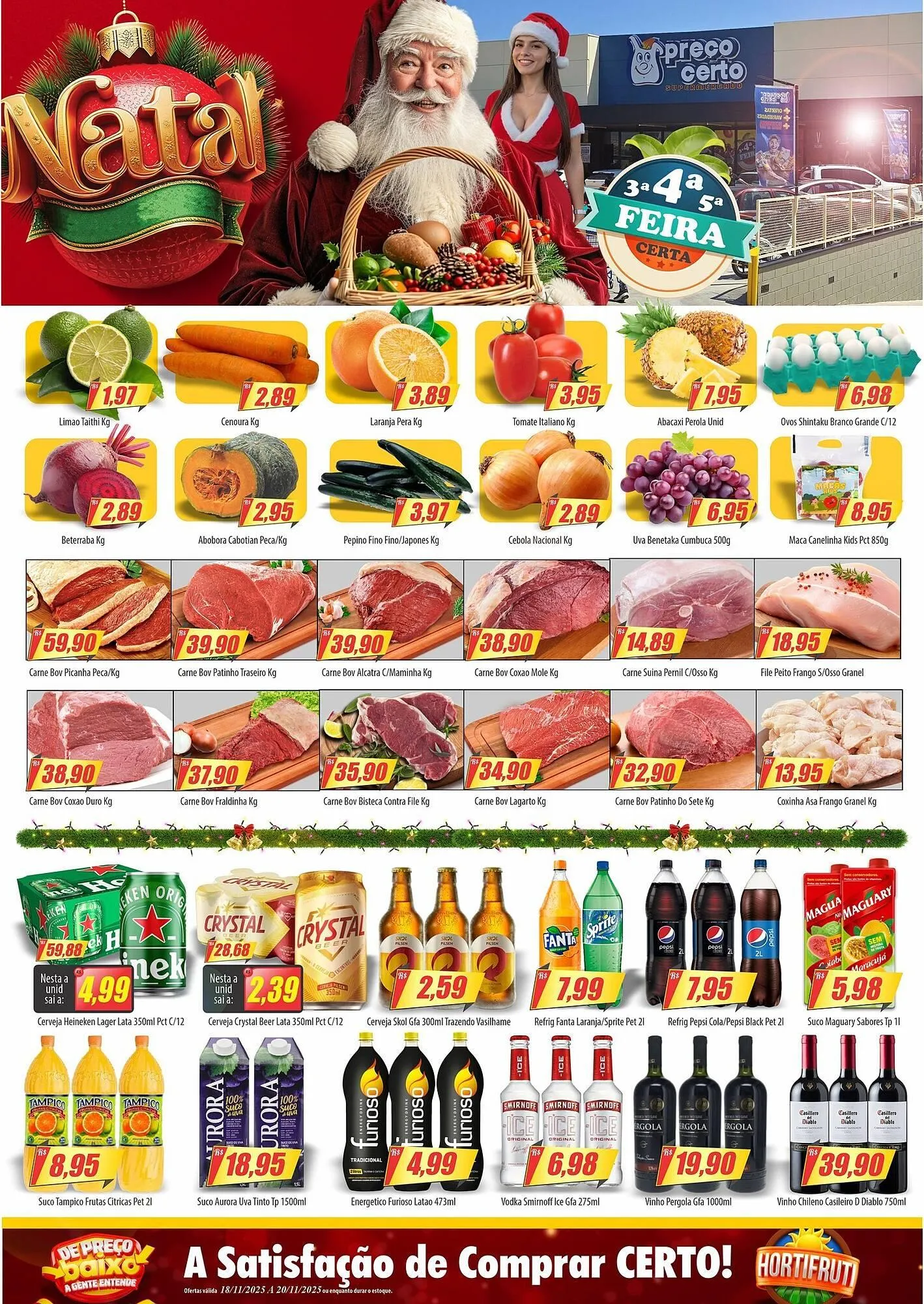 Encarte de Catálogo Preço Certo 18 de novembro até 20 de novembro 2025 - Pagina 1
