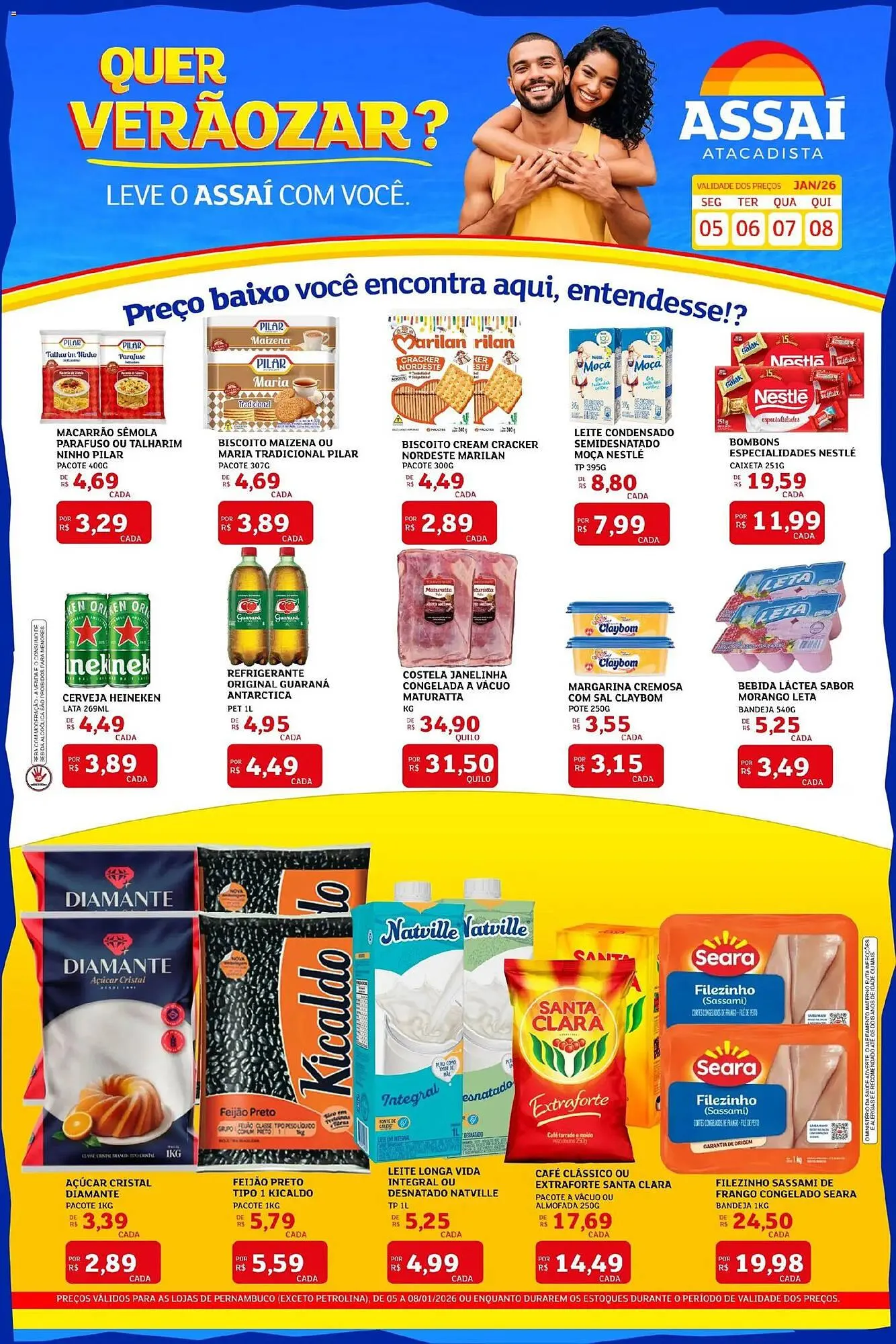Encarte de Encarte Assaí Atacadista 5 de janeiro até 8 de janeiro 2026 - Pagina 1