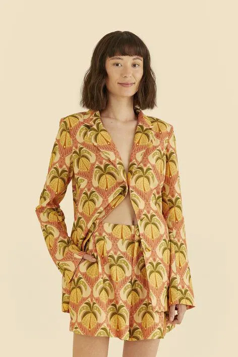 Blazer Estampado Coqueirou