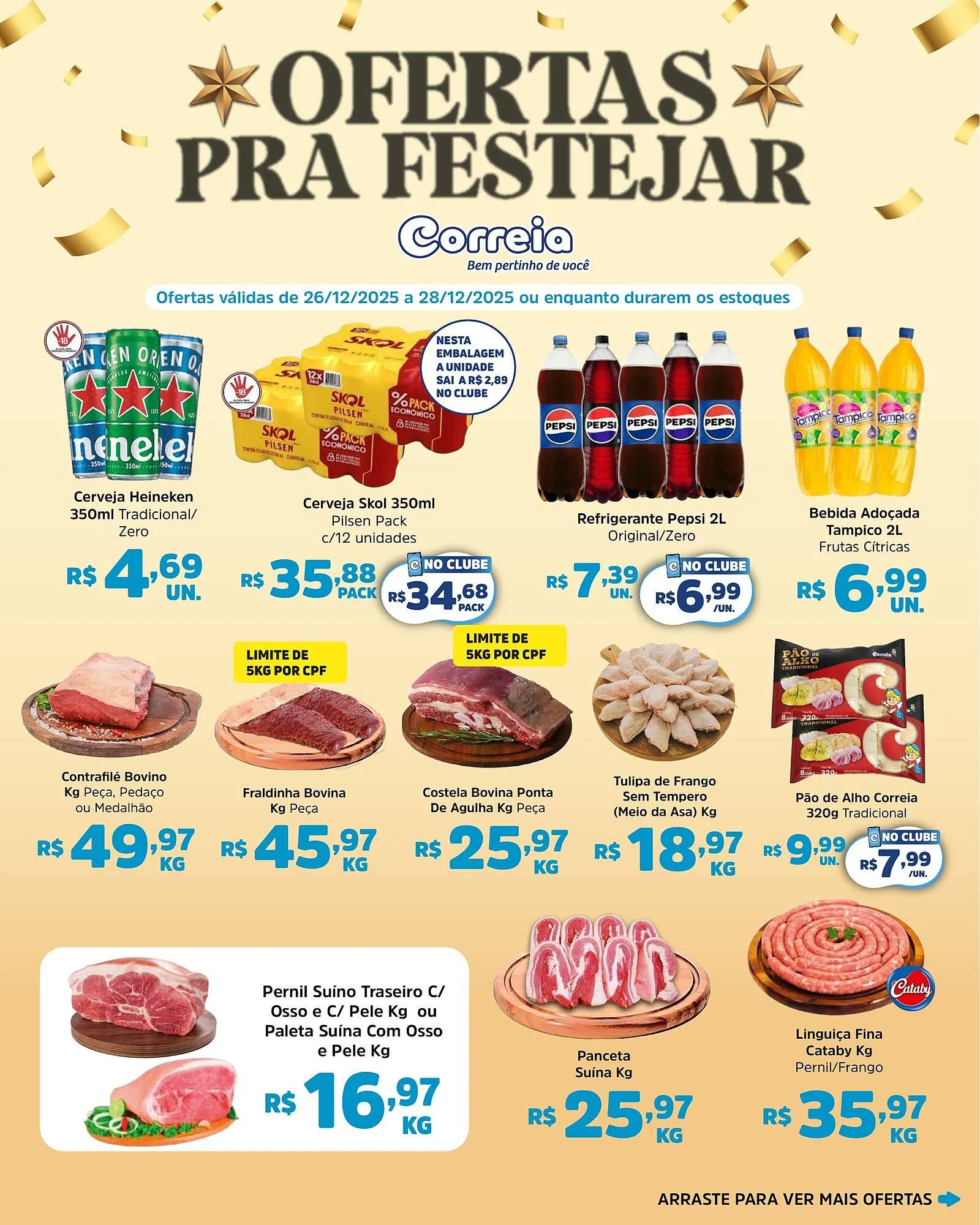 Encarte de Catálogo Supermercados Correia 26 de dezembro até 28 de dezembro 2025 - Pagina 1