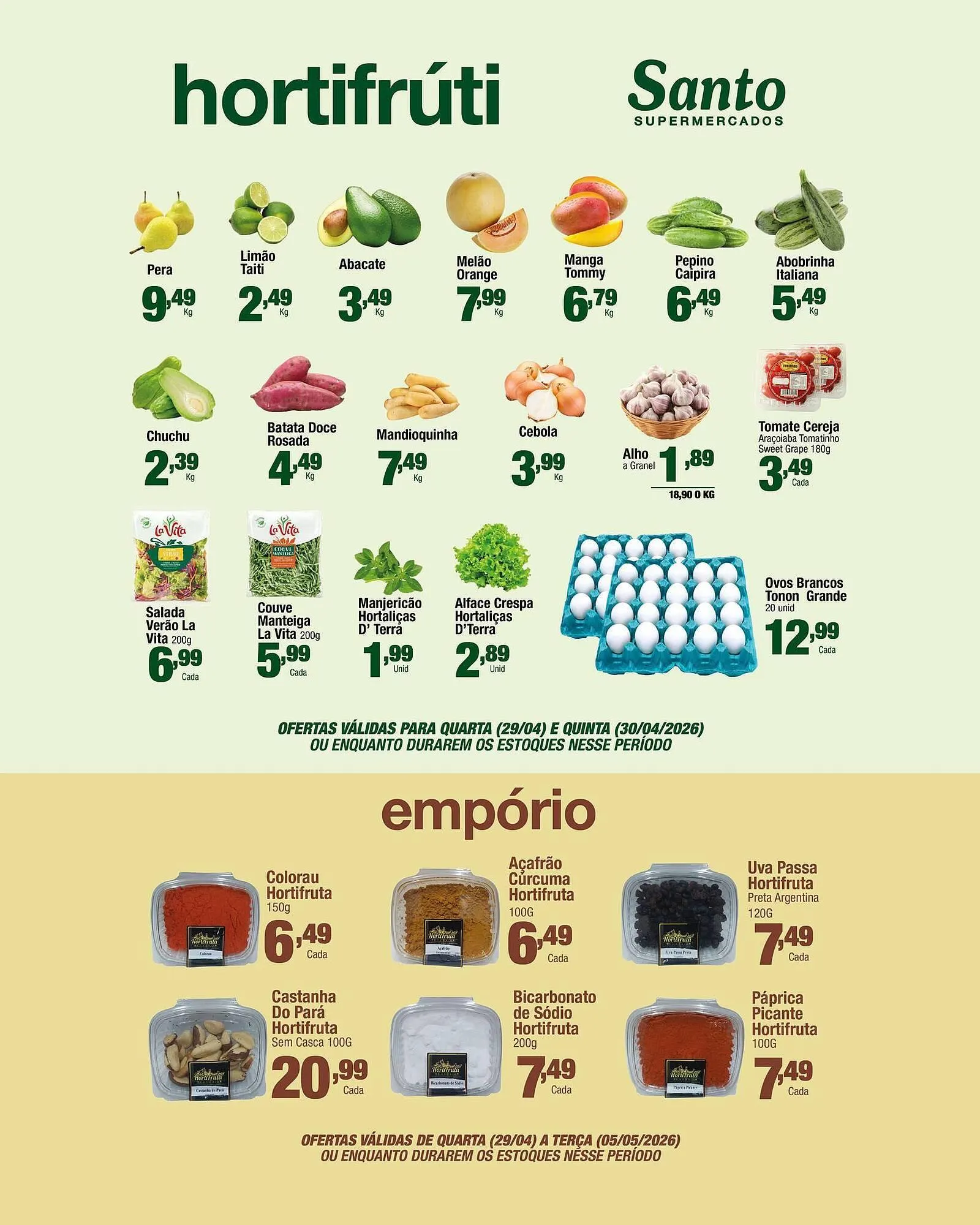 Encarte de Catálogo Santo Supermercados 29 de abril até 3 de maio 2026 - Pagina 3