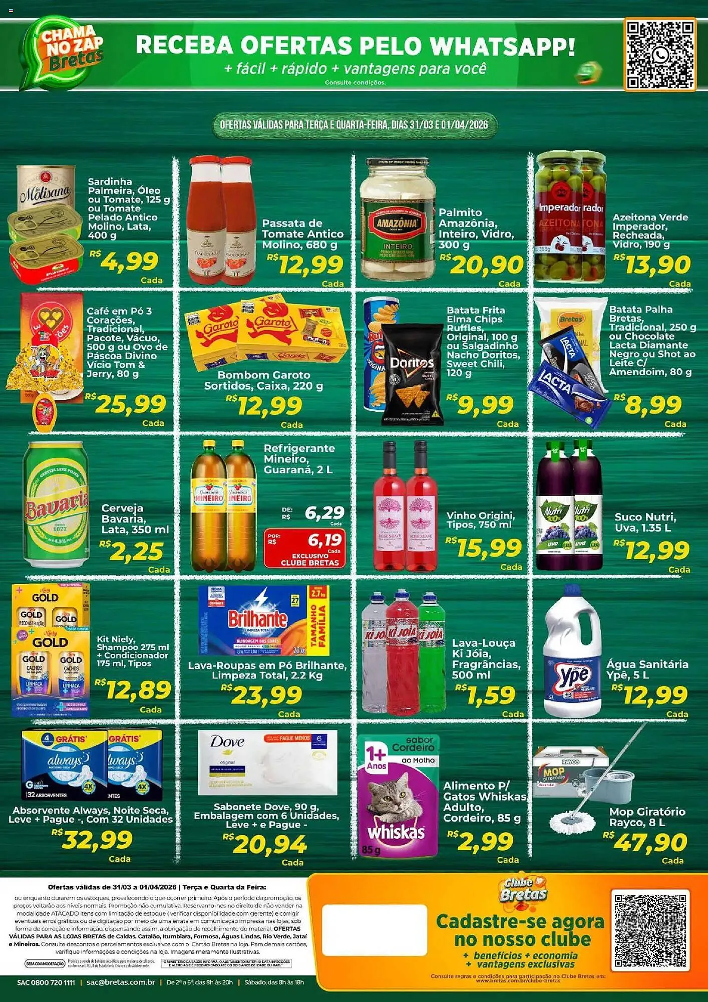 Encarte de Catálogo Supermercados Bretas 31 de março até 2 de abril 2026 - Pagina 2