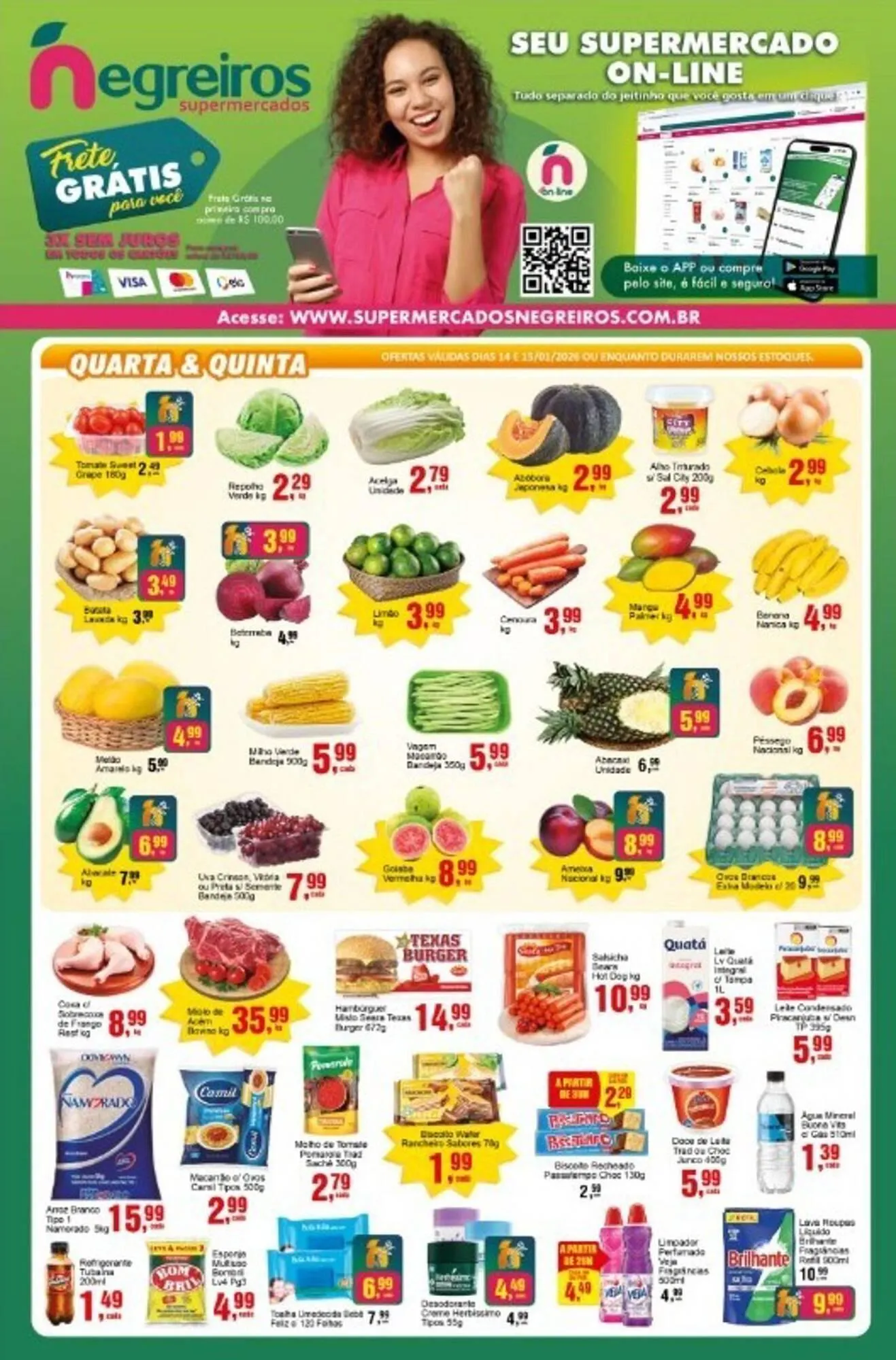 Encarte de Folheto Negreiros 14 de janeiro até 15 de janeiro 2026 - Pagina 1