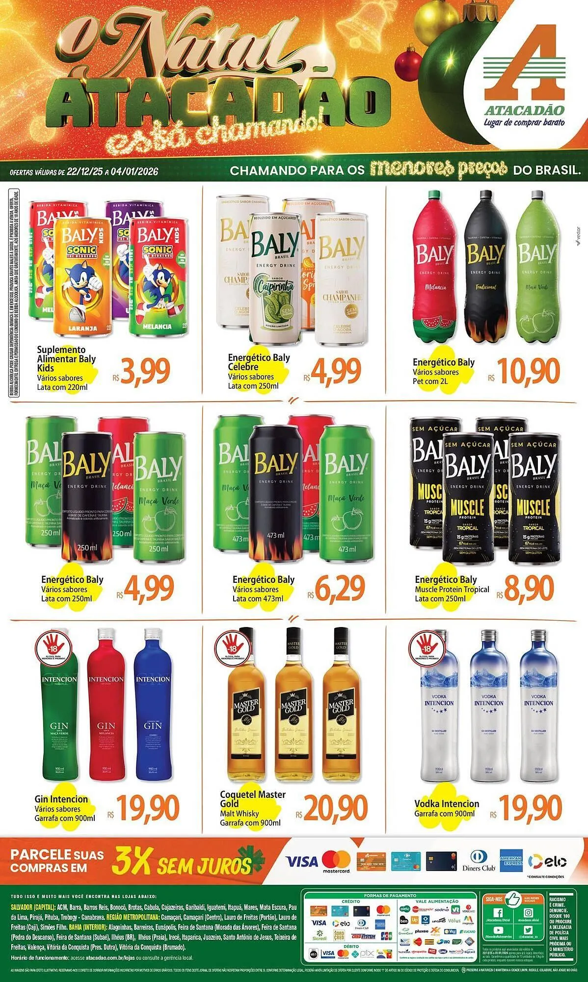 Encarte de Folheto Atacadão 22 de dezembro até 4 de janeiro 2026 - Pagina 1