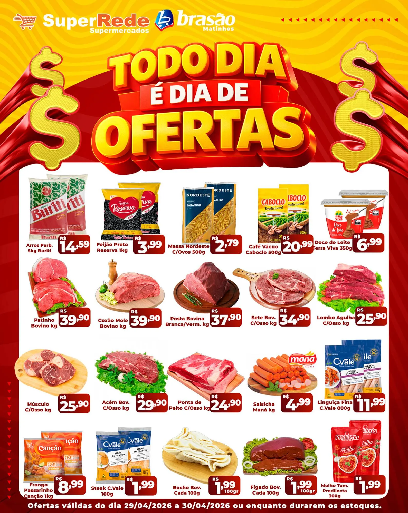 Encarte de Catálogo Super Rede Atacadista 29 de abril até 30 de abril 2026 - Pagina 1