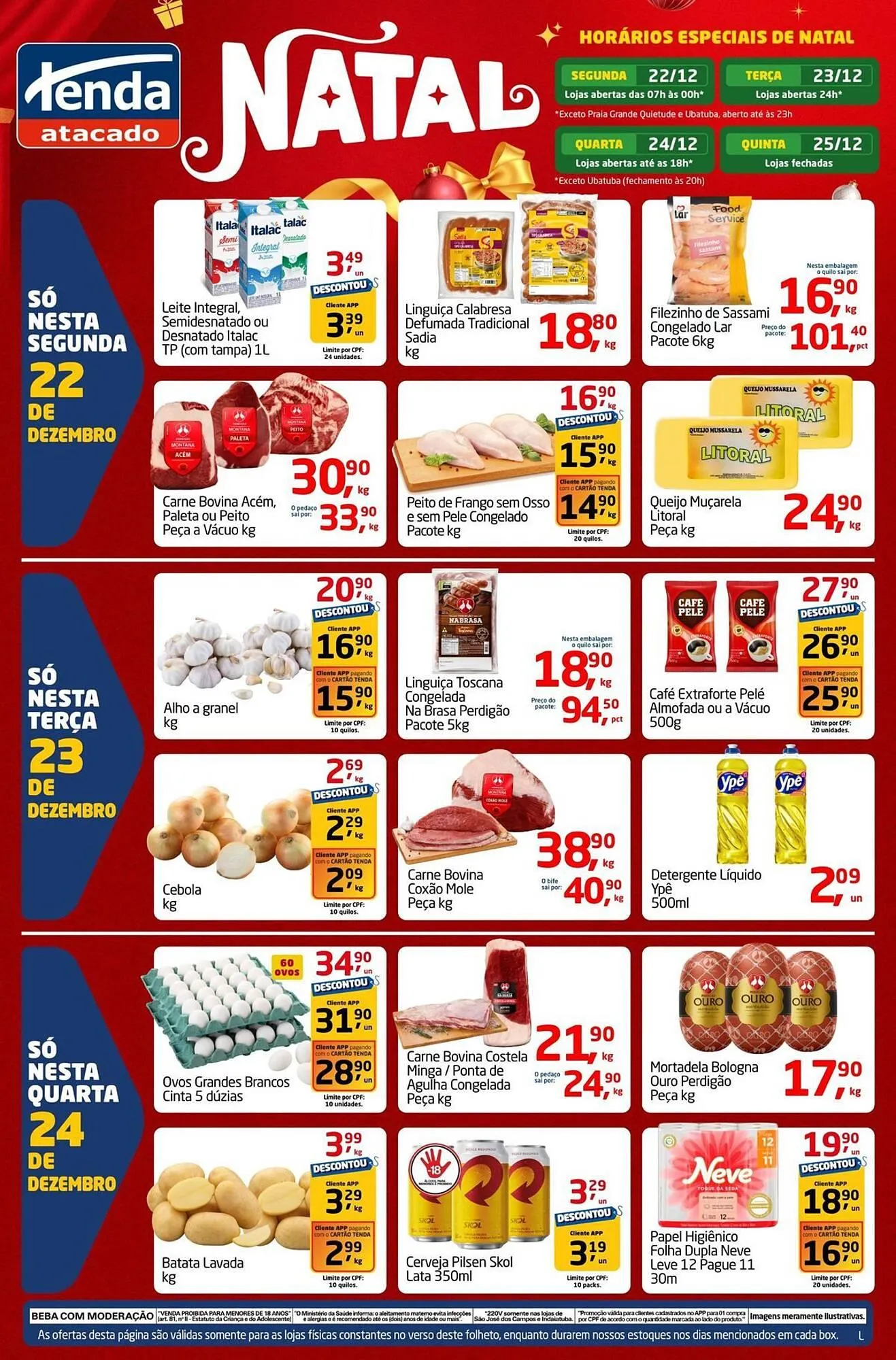 Encarte de Folheto Tenda Atacado 22 de dezembro até 24 de dezembro 2025 - Pagina 1