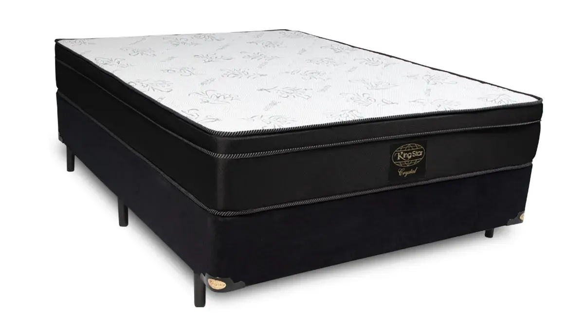 Cama Box + Colchão Crystal