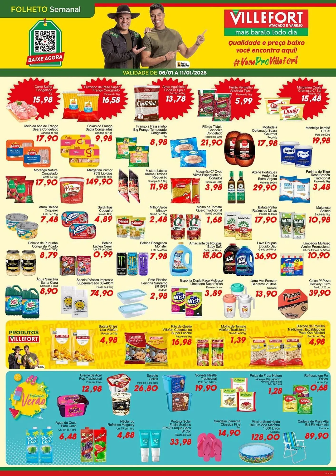 Encarte de Catálogo Villefort Atacadista 6 de janeiro até 11 de janeiro 2026 - Pagina 1