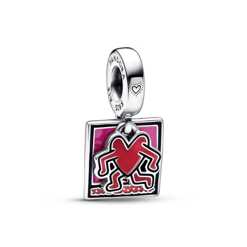 Charm Pendente Duplo Coracao Andante Keith Haring X Pandora