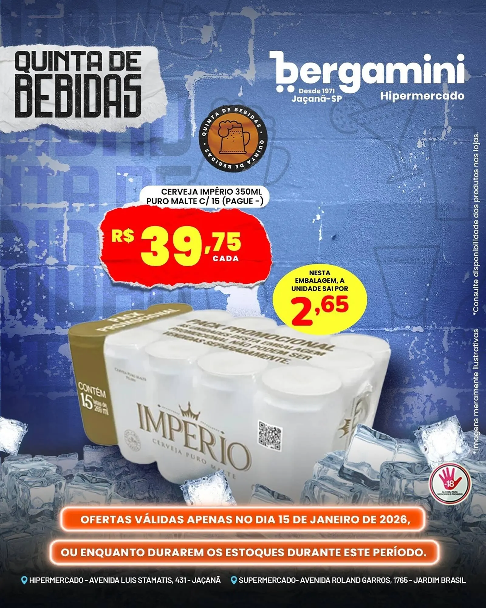 Encarte de Catálogo Supermercado Bergamini 15 de janeiro até 15 de janeiro 2026 - Pagina 1
