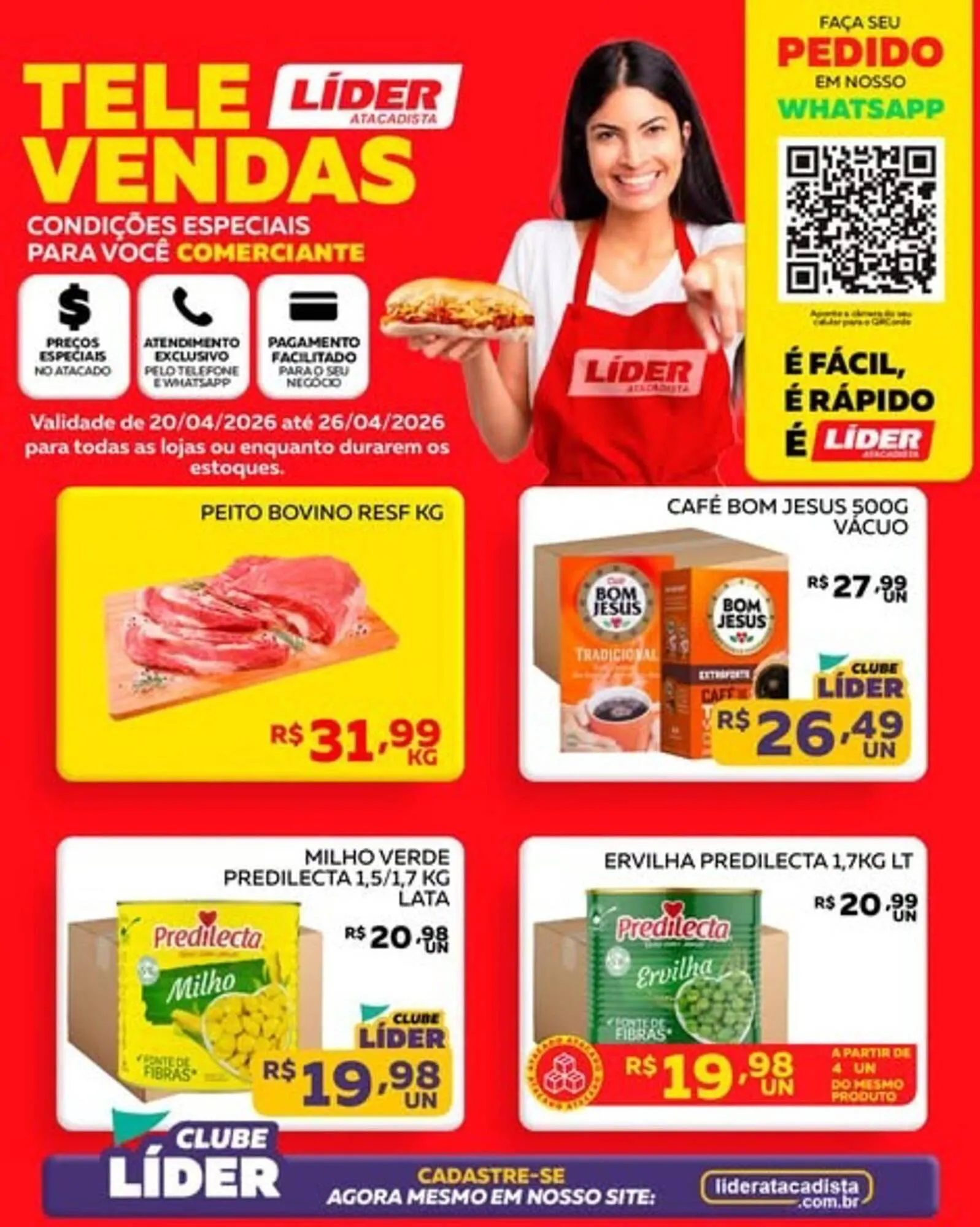 Encarte de Encarte Lider Atacadista 20 de abril até 26 de abril 2026 - Pagina 1