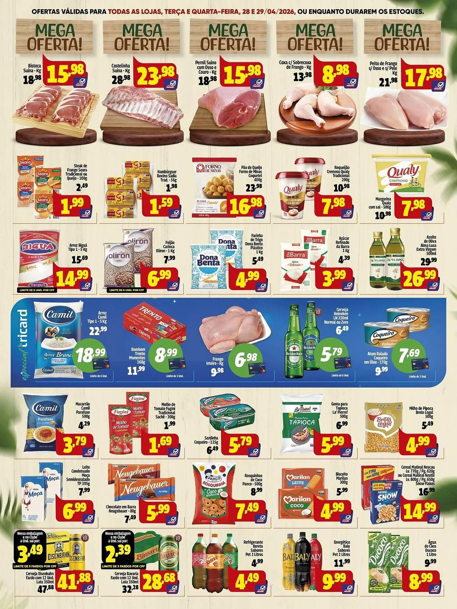 Encarte de Folheto Supermercado Paraná 27 de abril até 29 de abril 2026 - Pagina 2