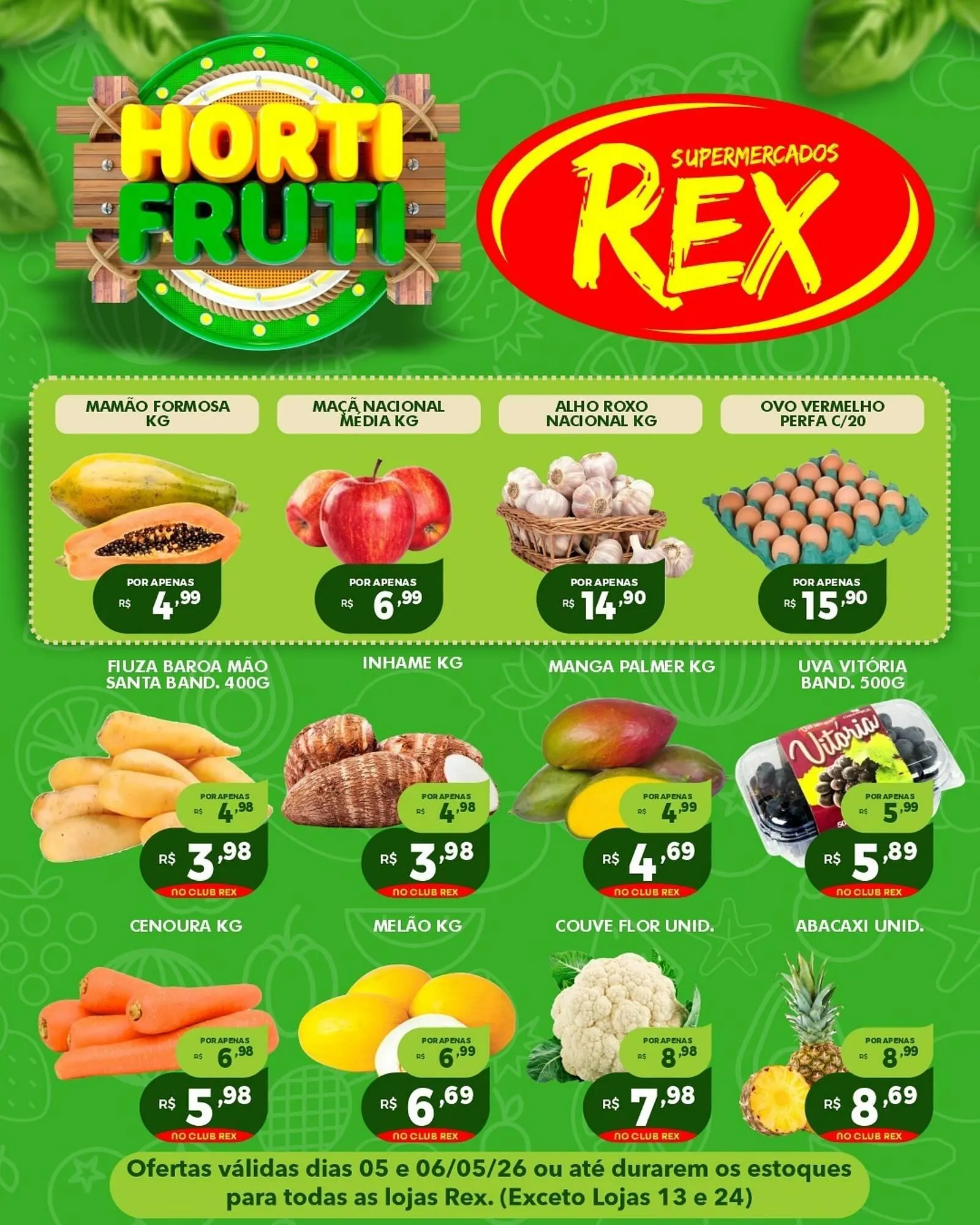 Encarte de Catálogo Supermercados Rex 4 de maio até 6 de maio 2026 - Pagina 1