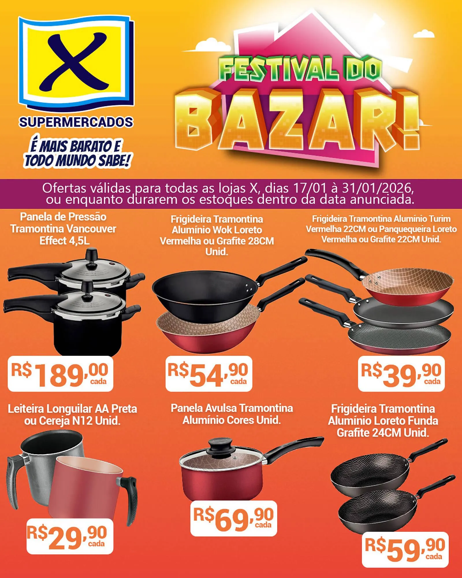 Encarte de Folheto X Supermercados 17 de janeiro até 31 de janeiro 2026 - Pagina 3