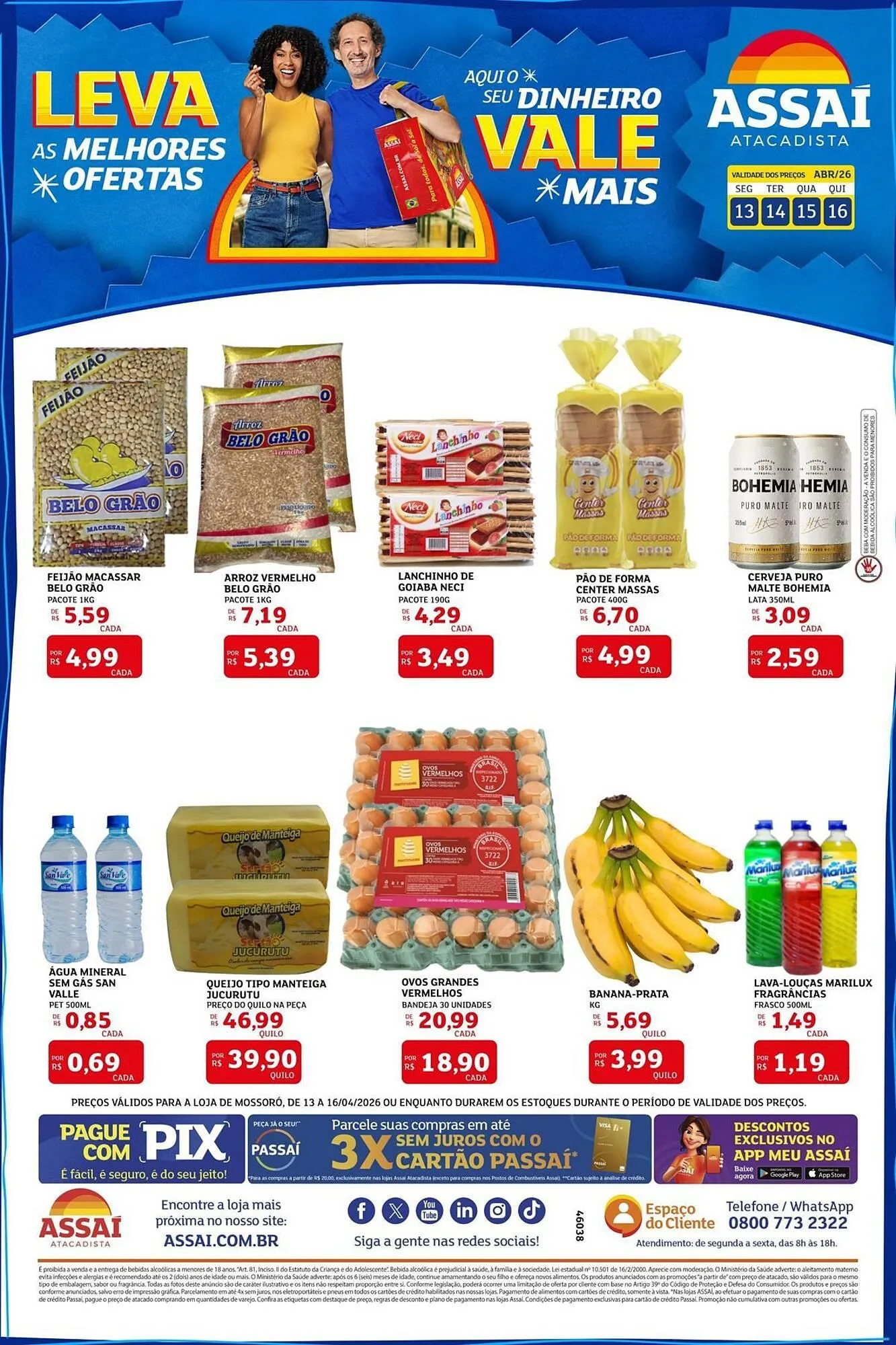 Encarte de Encarte Assaí Atacadista 13 de abril até 16 de abril 2026 - Pagina 1