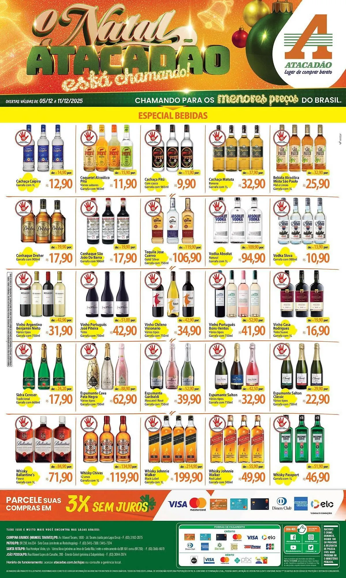 Encarte de Folheto Atacadão 5 de dezembro até 11 de dezembro 2025 - Pagina 1