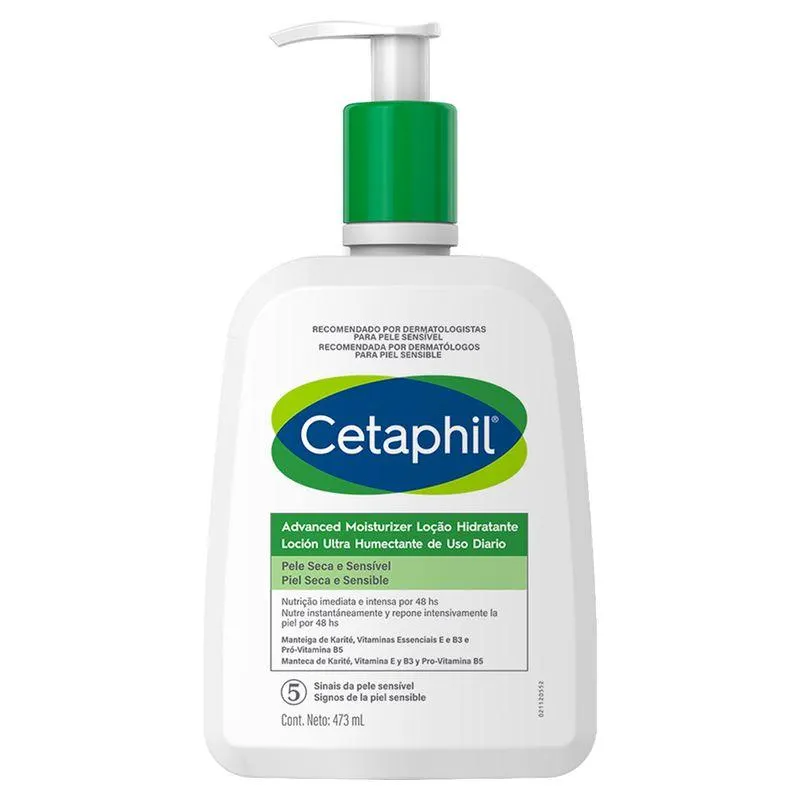 Hidratante Dermatológico Cetaphil Advanced Moisturizer Pele Seca e Sensível 473ml