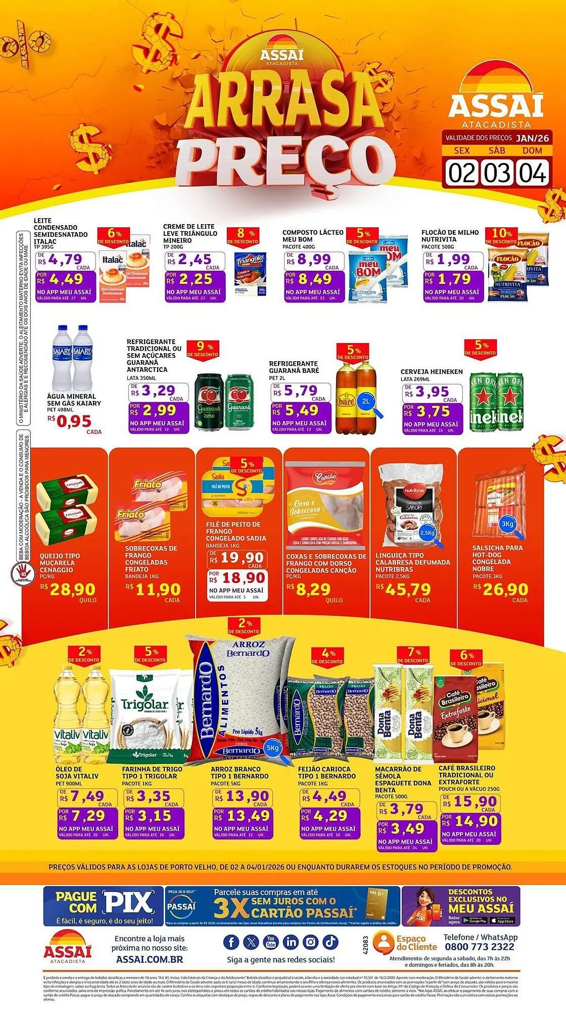 Encarte de Encarte Assaí Atacadista 2 de janeiro até 4 de janeiro 2026 - Pagina 1