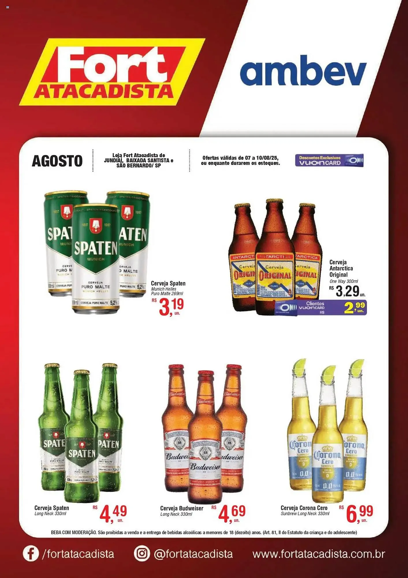 Encarte de Catálogo Fort Atacadista 7 de agosto até 10 de agosto 2025 - Pagina 1