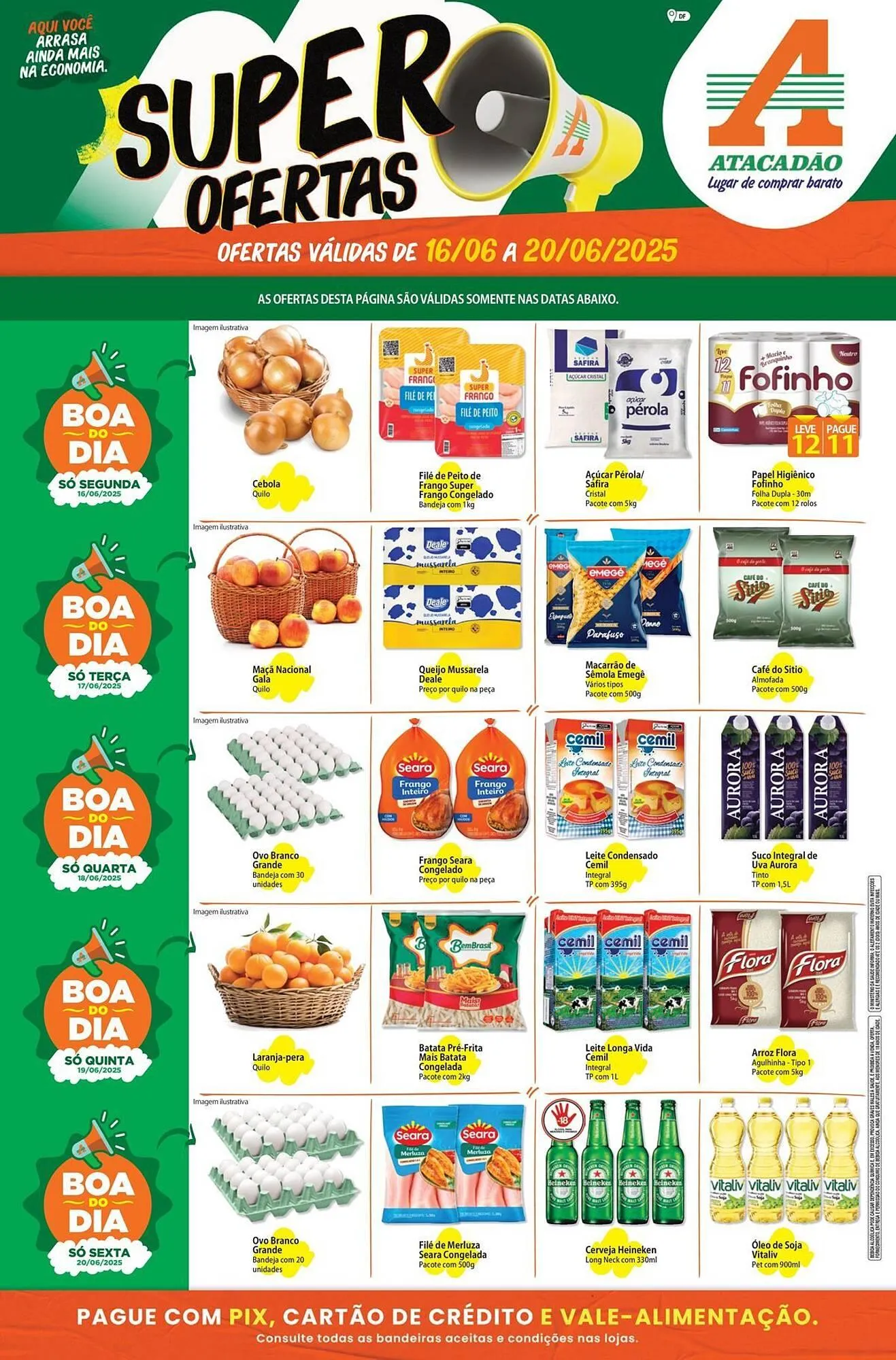 Encarte de Catálogo Atacadão 16 de junho até 20 de junho 2025 - Pagina 1