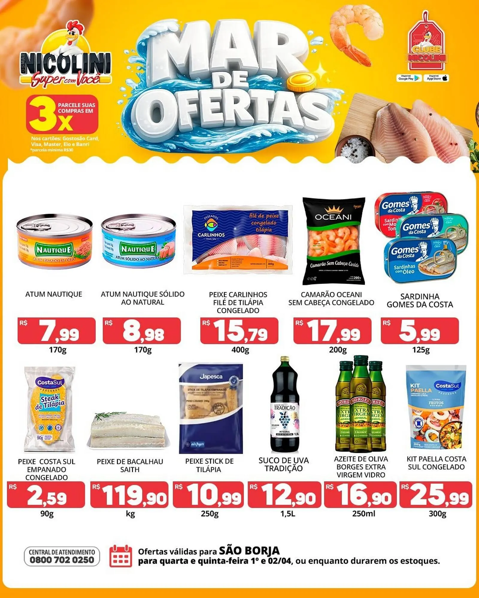 Encarte de Catálogo Super Nicolini 1 de abril até 2 de abril 2026 - Pagina 1