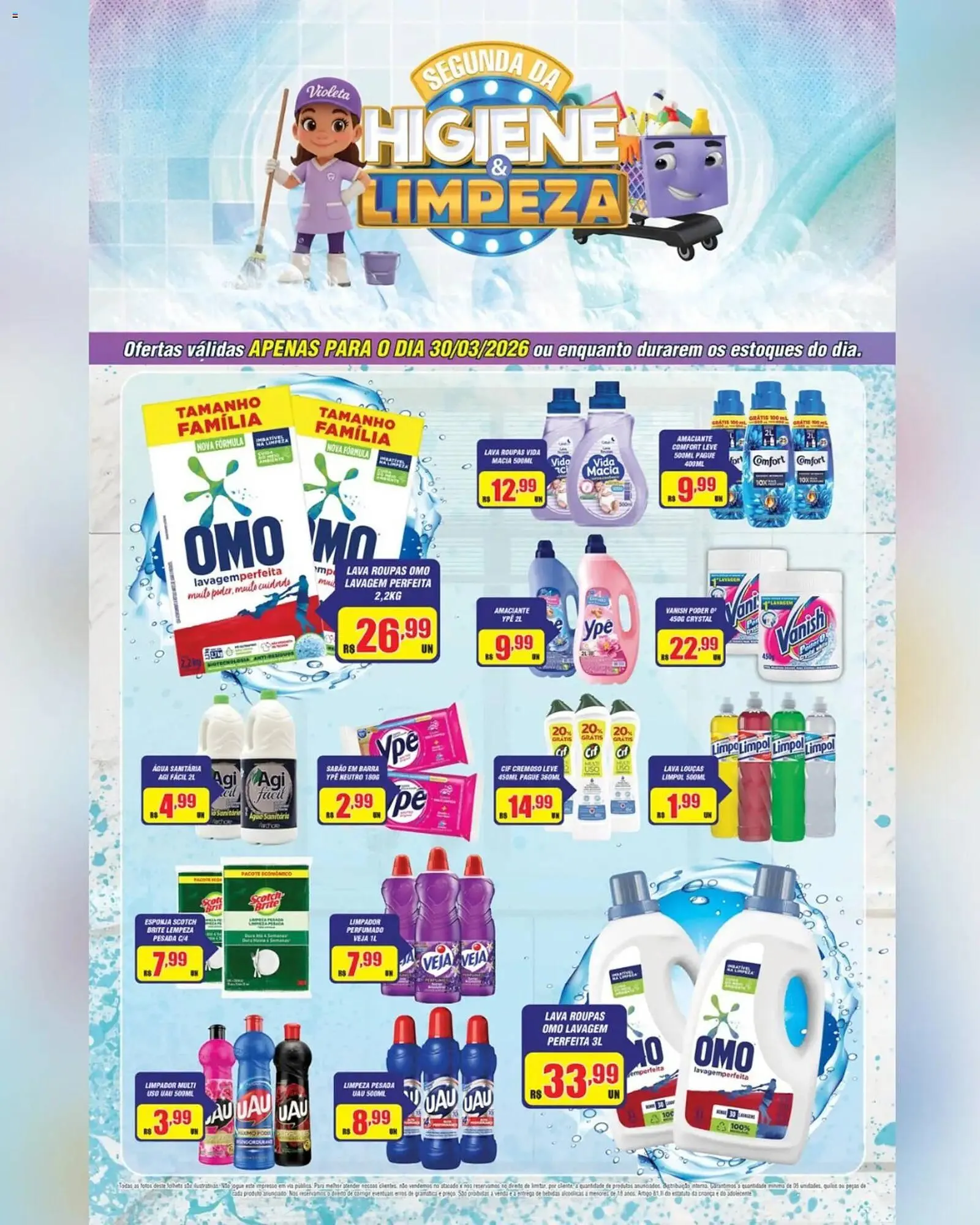Encarte de Catálogo Violeta Supermercados 30 de março até 30 de março 2026 - Pagina 1
