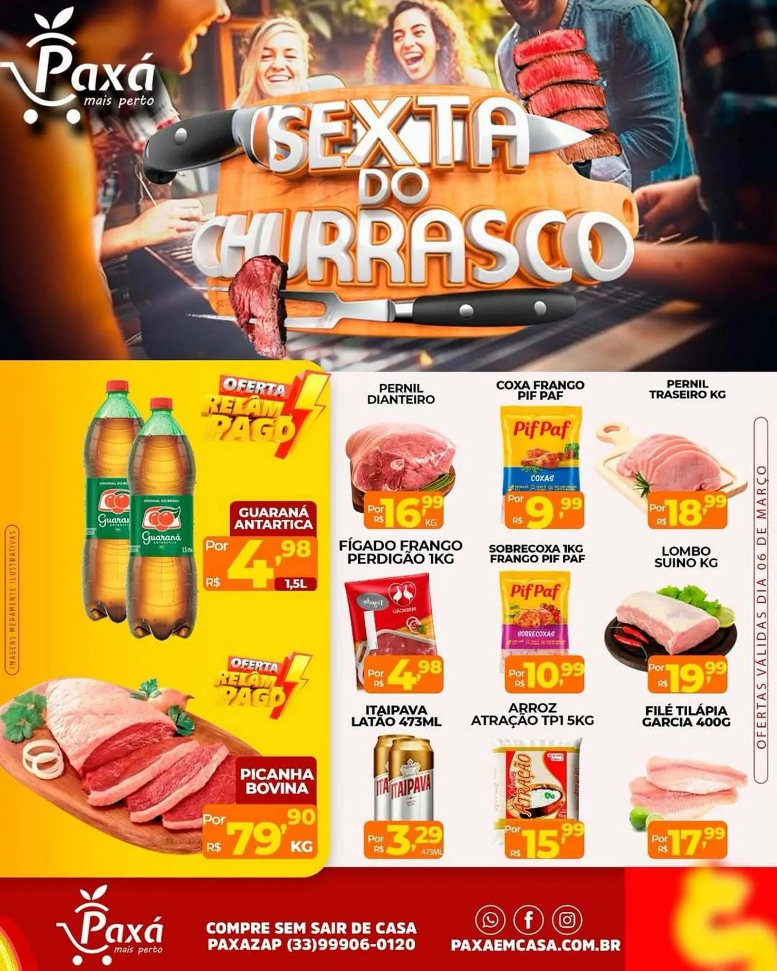 Encarte de Catálogo Paxá Supermercados 5 de março até 6 de março 2026 - Pagina 1