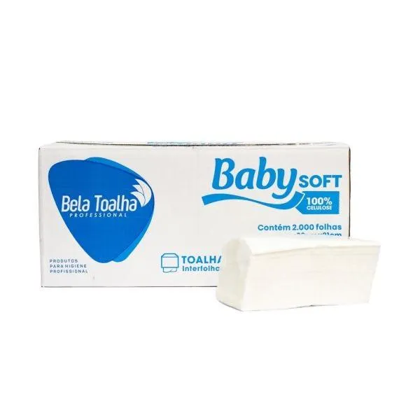 Papel Toalha Interfolha 2 Dobras Baby 23x21cm PT 2000 FL