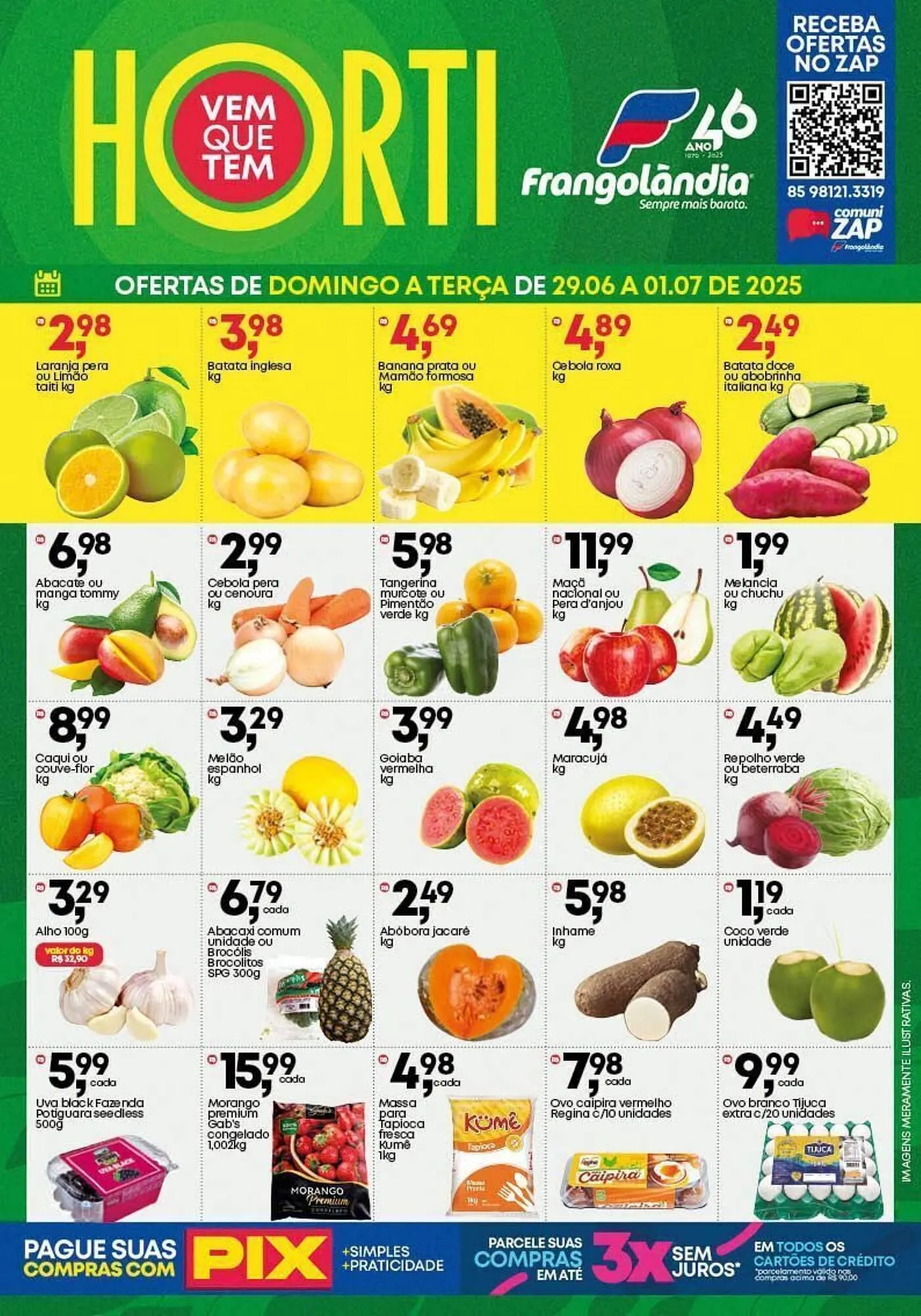 Encarte de Ofertas Frangolândia 29 de junho até 1 de julho 2025 - Pagina 1