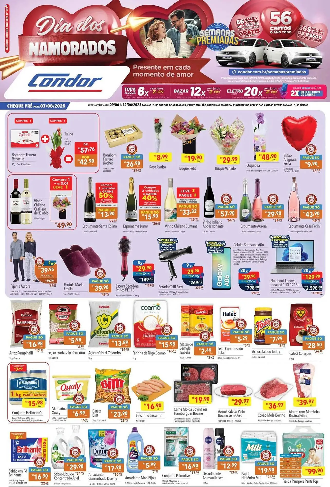 Encarte de Catálogo Supermercados Condor 9 de junho até 16 de junho 2025 - Pagina 1