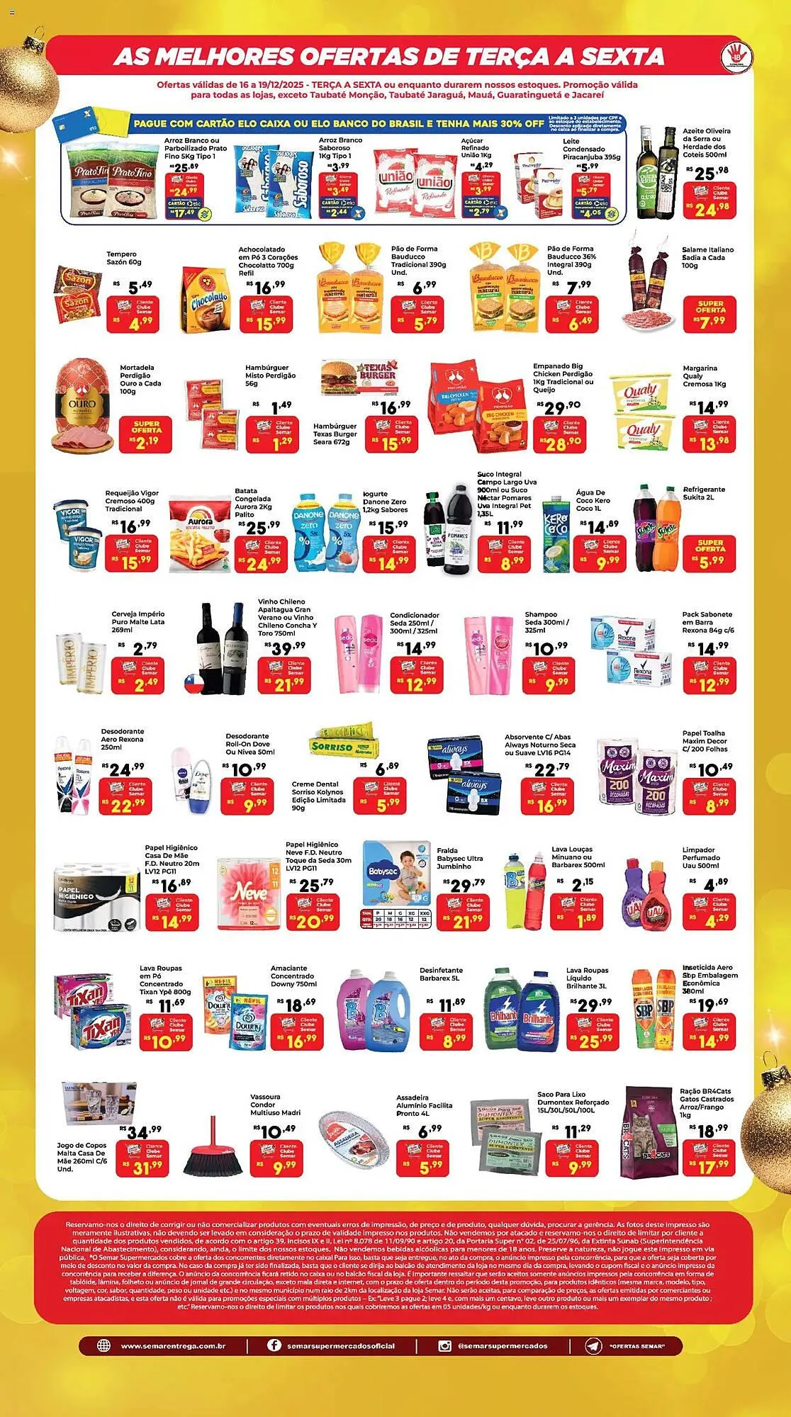 Encarte de Folheto Semar Supermercado 16 de dezembro até 19 de dezembro 2025 - Pagina 2