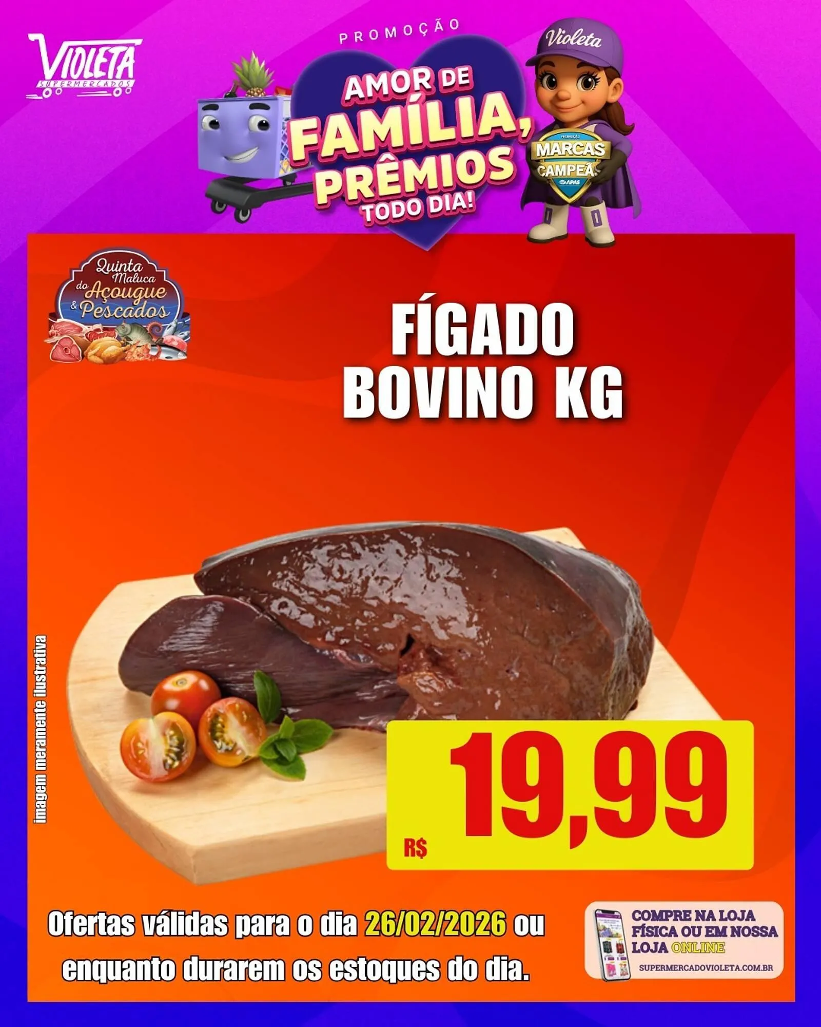 Encarte de Catálogo Violeta Supermercados 25 de fevereiro até 26 de fevereiro 2026 - Pagina 3