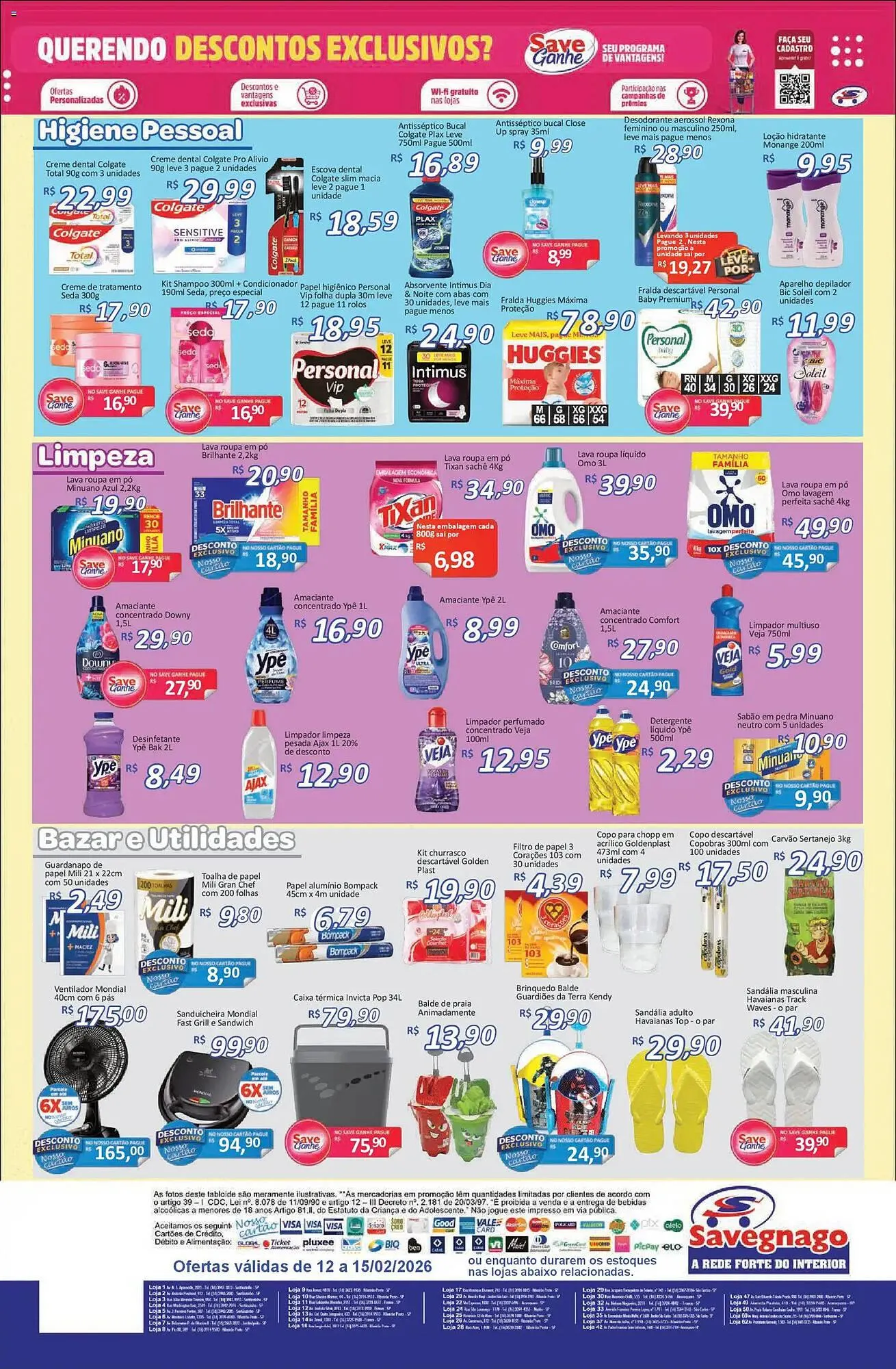 Encarte de Catálogo Supermercados Savegnago 12 de fevereiro até 16 de fevereiro 2026 - Pagina 4
