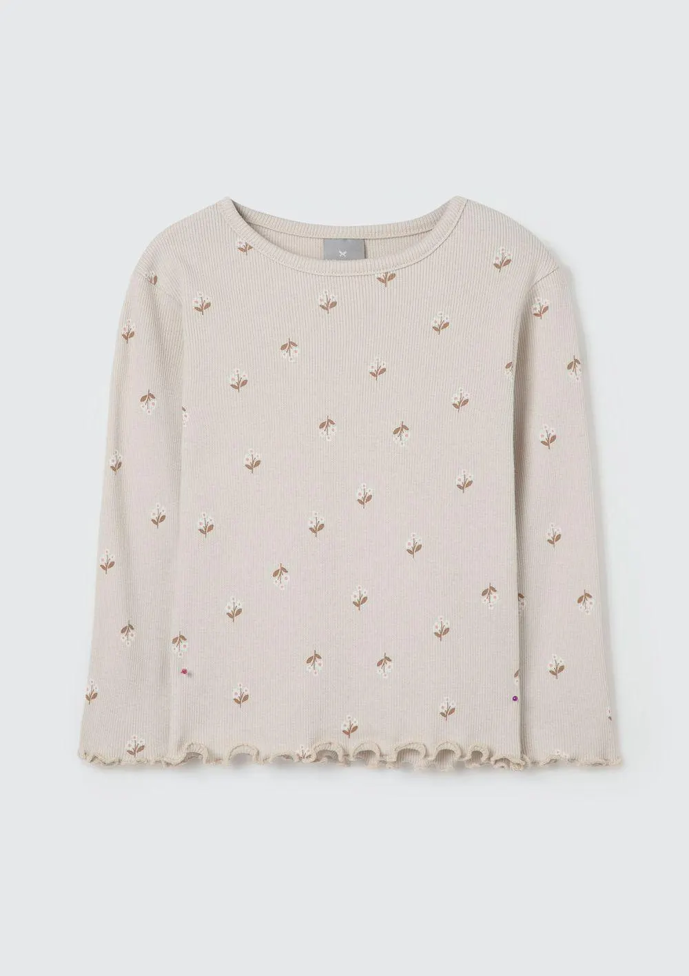 Blusa Infantil Menina Toddler Estampada - Bege