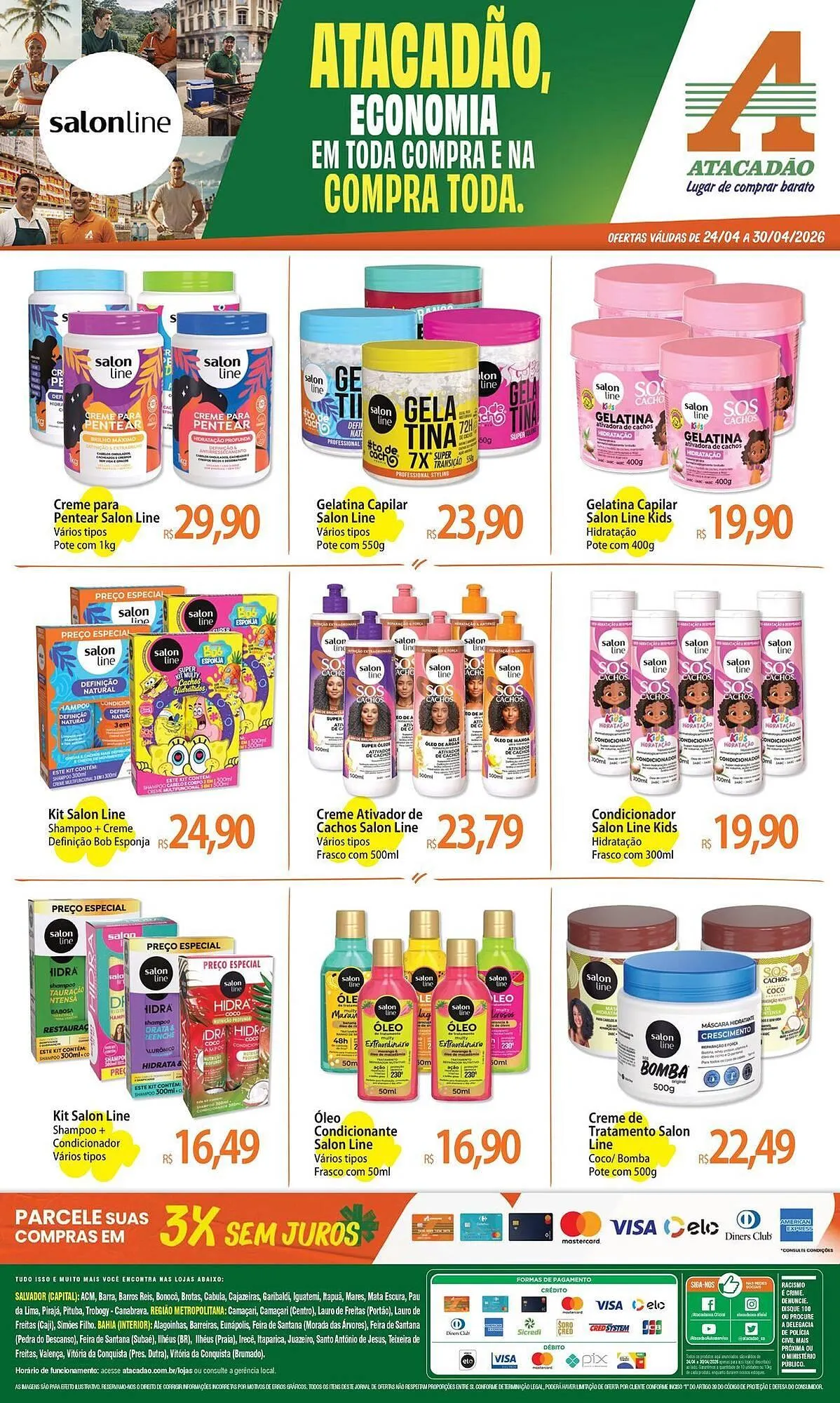 Encarte de Folheto Atacadão 24 de abril até 30 de abril 2026 - Pagina 1