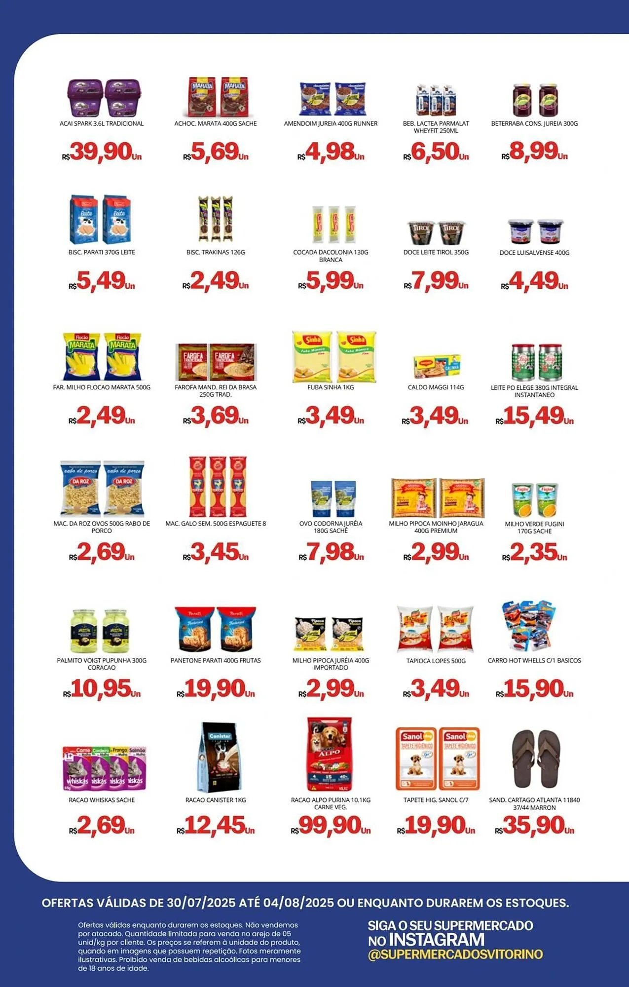Encarte de Catálogo Supermercado Vitorino 30 de julho até 4 de agosto 2025 - Pagina 2