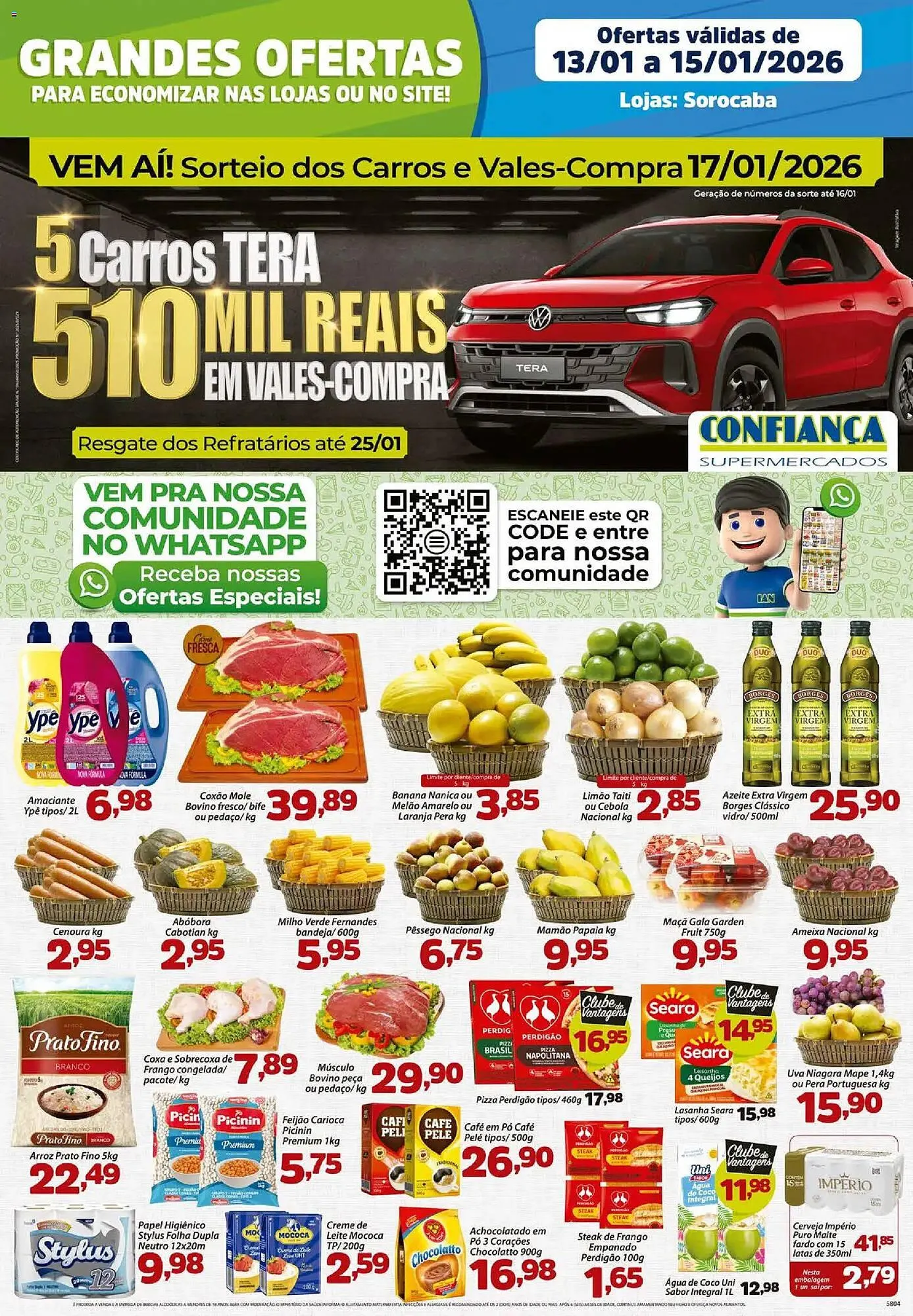 Encarte de Catálogo Confiança Supermercados 13 de janeiro até 15 de janeiro 2026 - Pagina 1