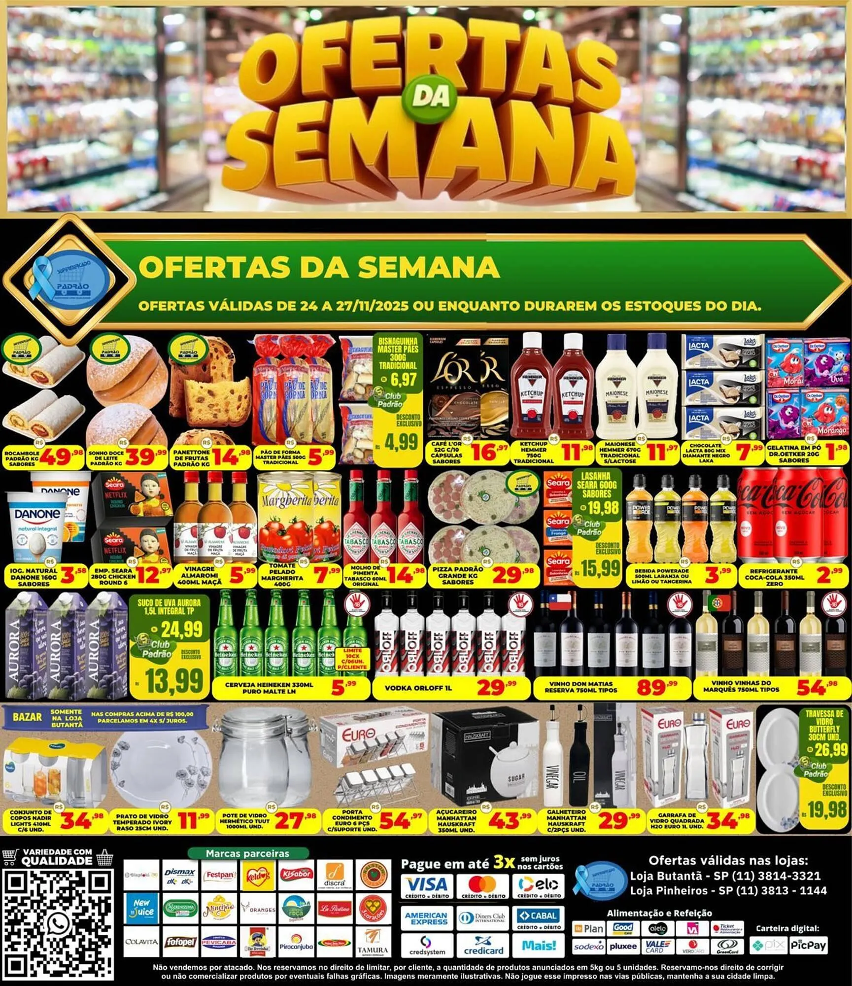 Encarte de Folheto Supermercado Padrão 24 de novembro até 27 de novembro 2025 - Pagina 1