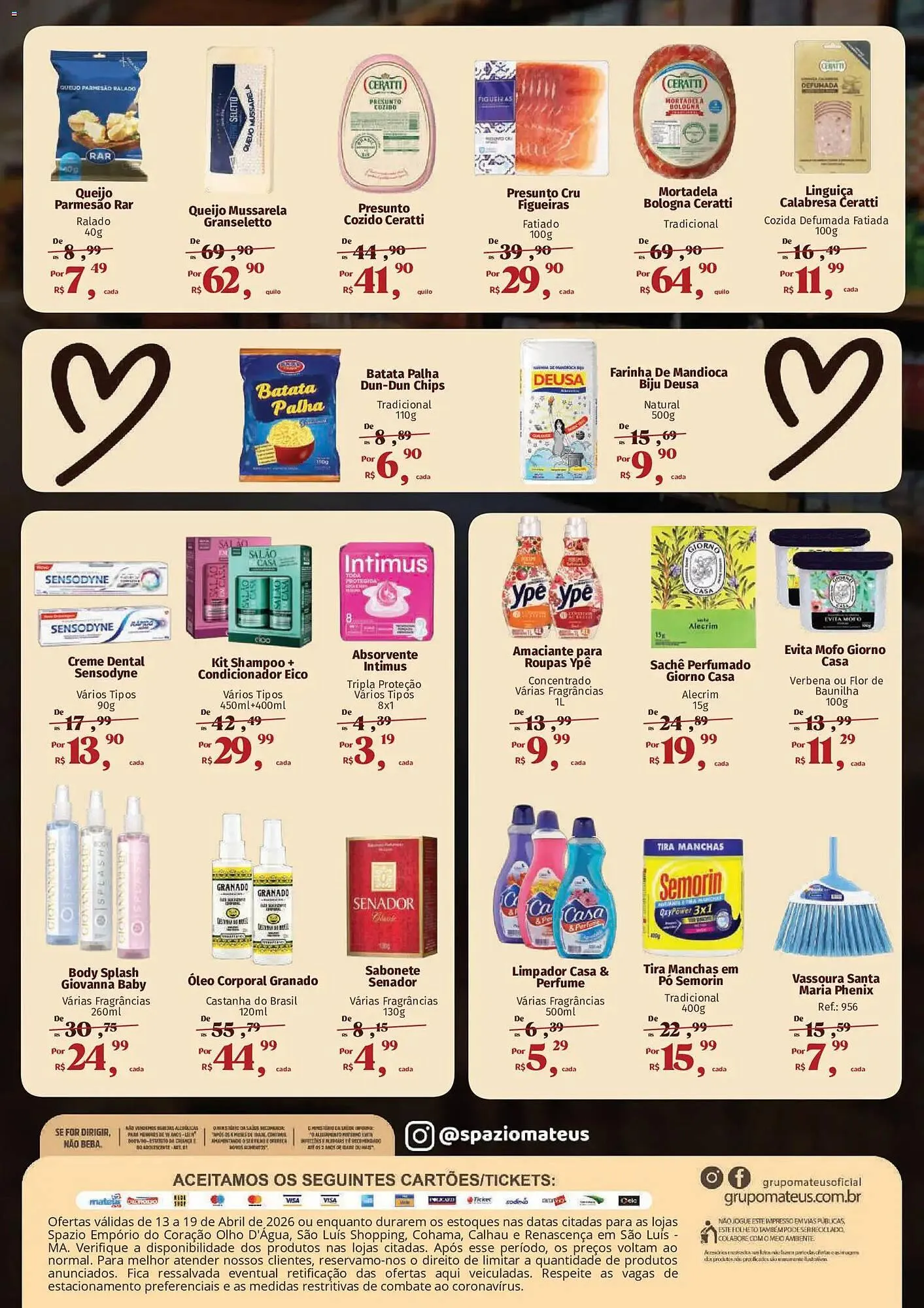 Encarte de Catálogo Supermercados Mateus 13 de abril até 20 de abril 2026 - Pagina 2