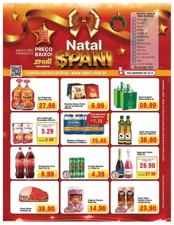 Encarte de Natal Spani Atacadista 19 de dezembro até 24 de dezembro 2024 - Pagina 1