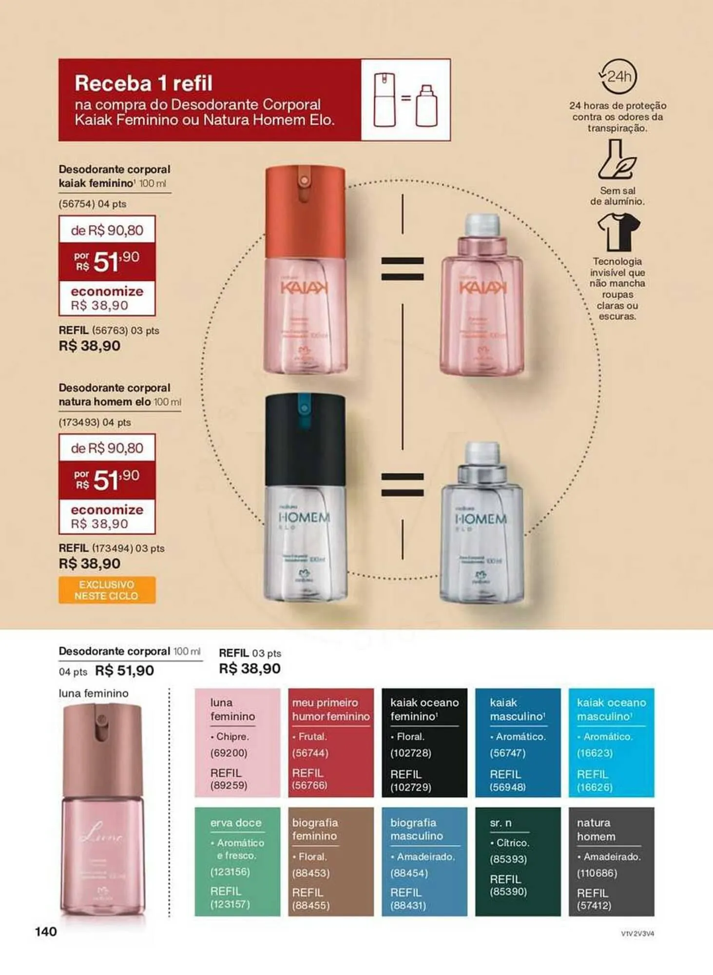 Encarte de Catálogo Natura 24 de abril até 30 de maio 2025 - Pagina 140