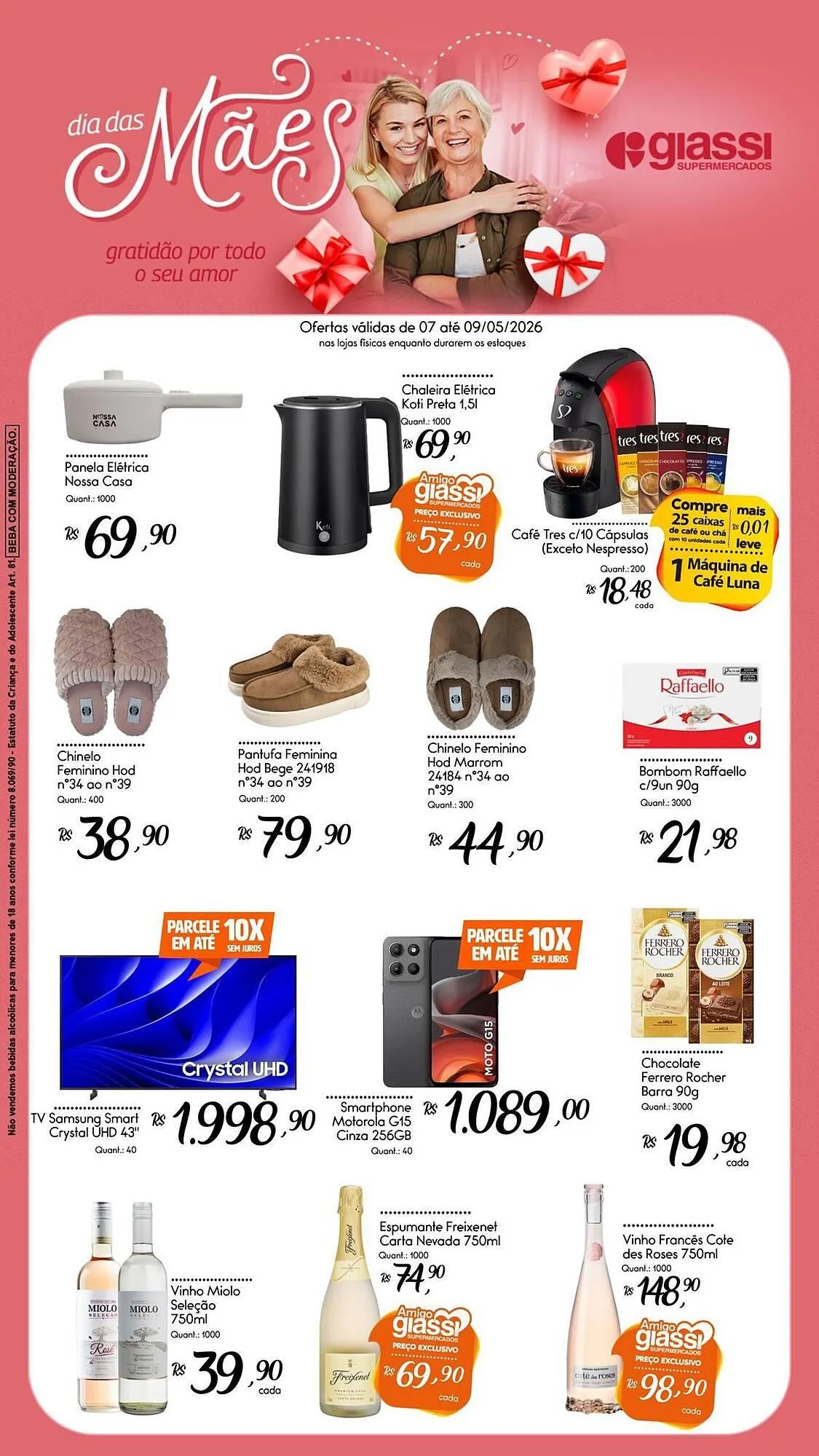 Encarte de Encarte Giassi Supermercados 7 de maio até 9 de maio 2026 - Pagina 1