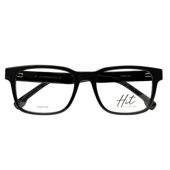 Armação de Óculos de Grau Hit, modelo 2 4050, cor Preto, tamanho 54
