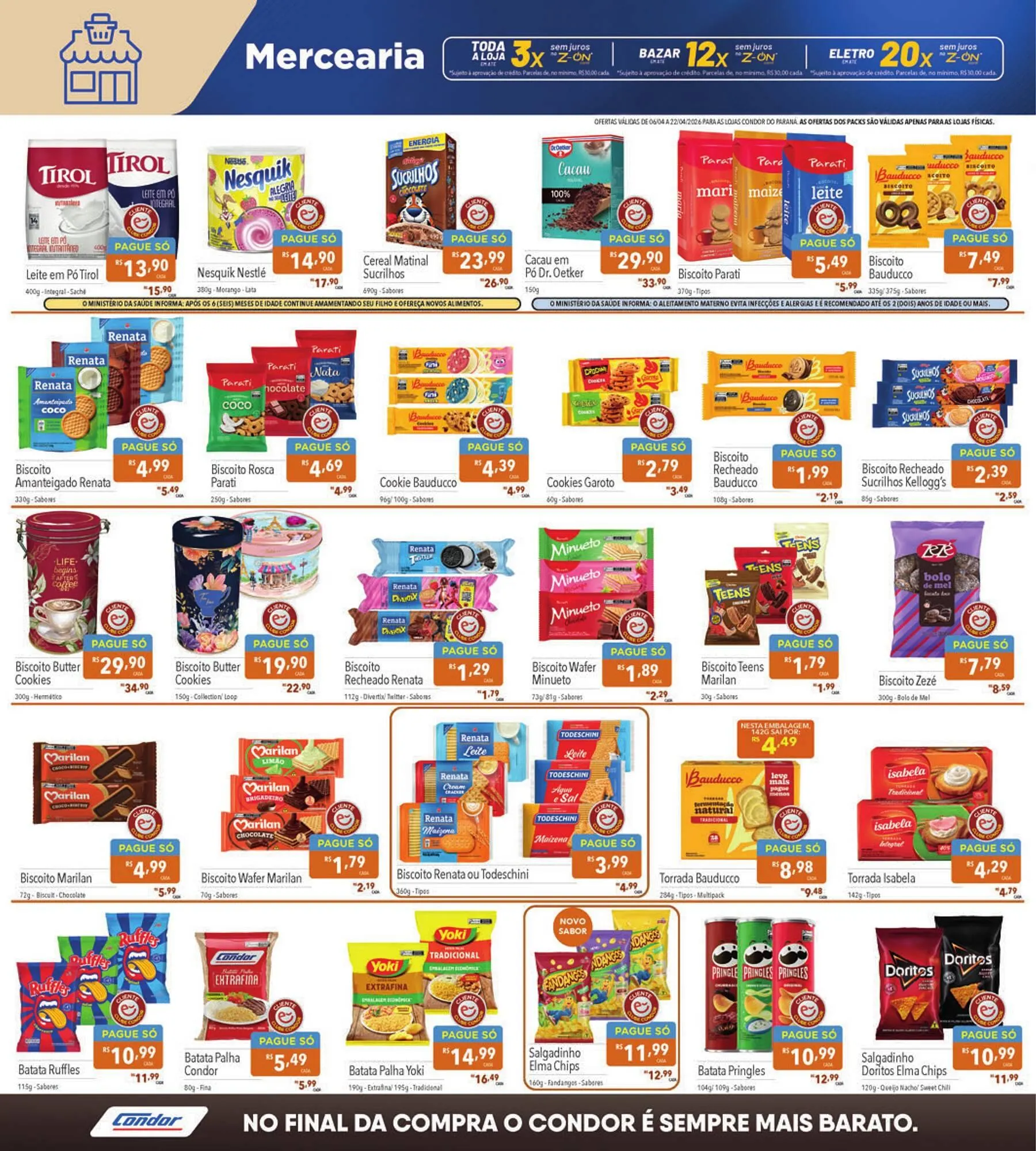 Encarte de Catálogo Supermercados Condor 6 de abril até 22 de abril 2026 - Pagina 4