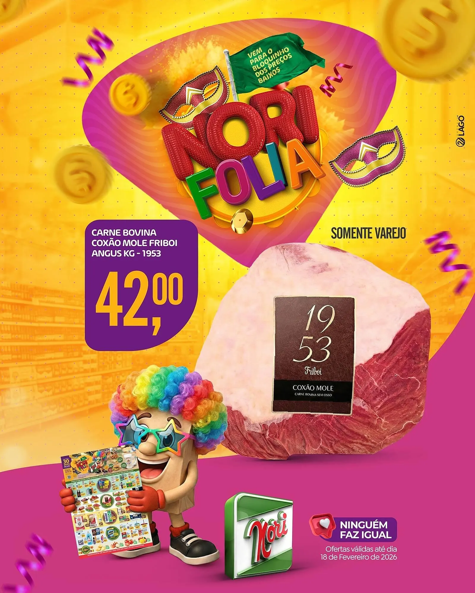 Encarte de Catálogo Supermercados Nori 16 de fevereiro até 18 de fevereiro 2026 - Pagina 3