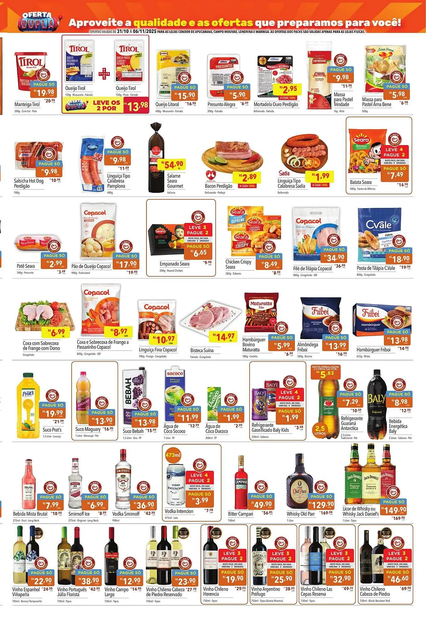 Encarte de Catálogo Supermercados Condor 31 de outubro até 6 de novembro 2025 - Pagina 3
