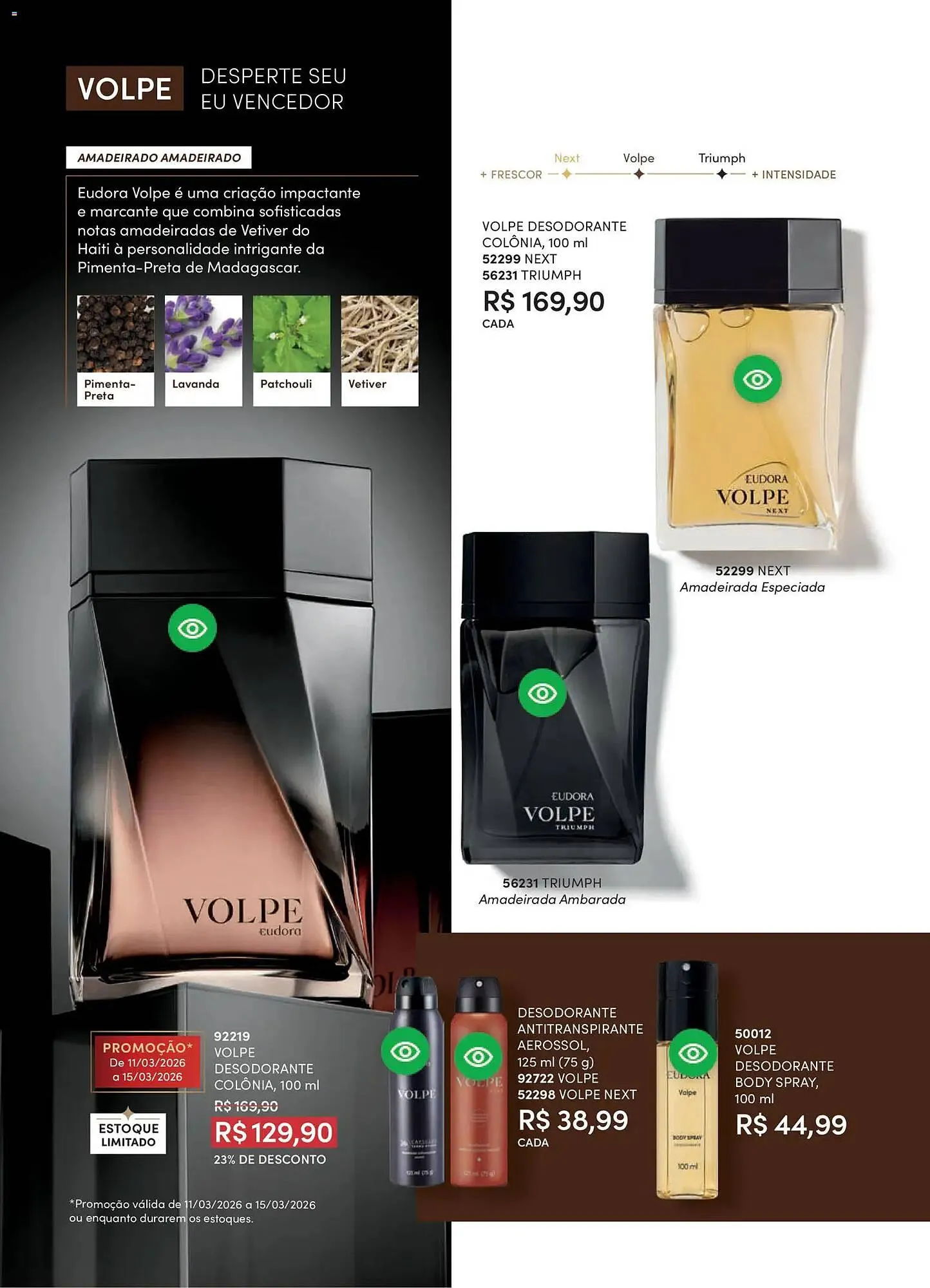 Encarte de Catálogo Eudora 11 de março até 10 de abril 2026 - Pagina 74